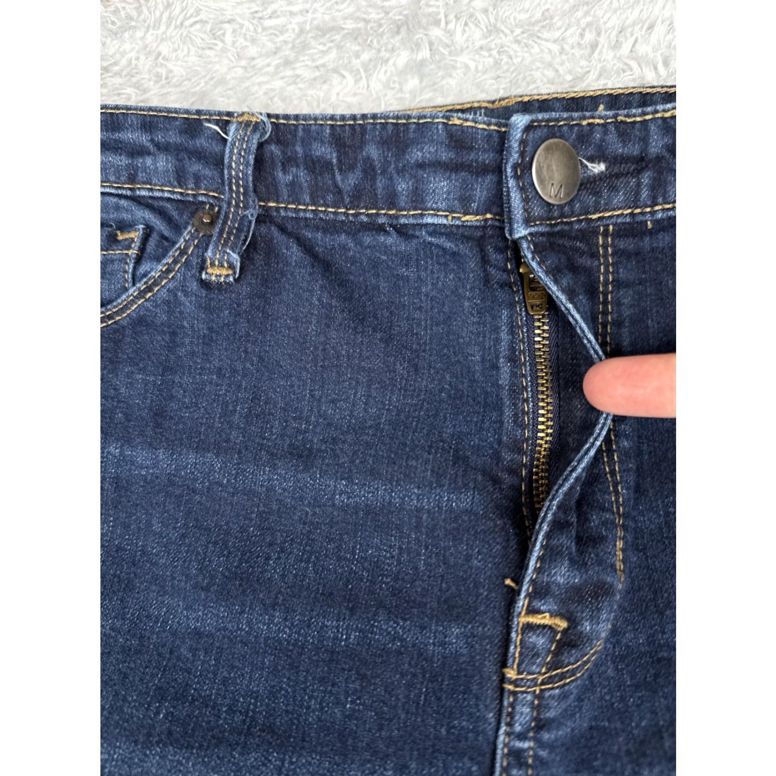 Vintage Weston Wear Jeans Womens 14R Bootcut Denim Blue Dark Wash Mid Rise Stretch 33x32 Size 36" / US 14 / IT 50 - 5 Thumbnail