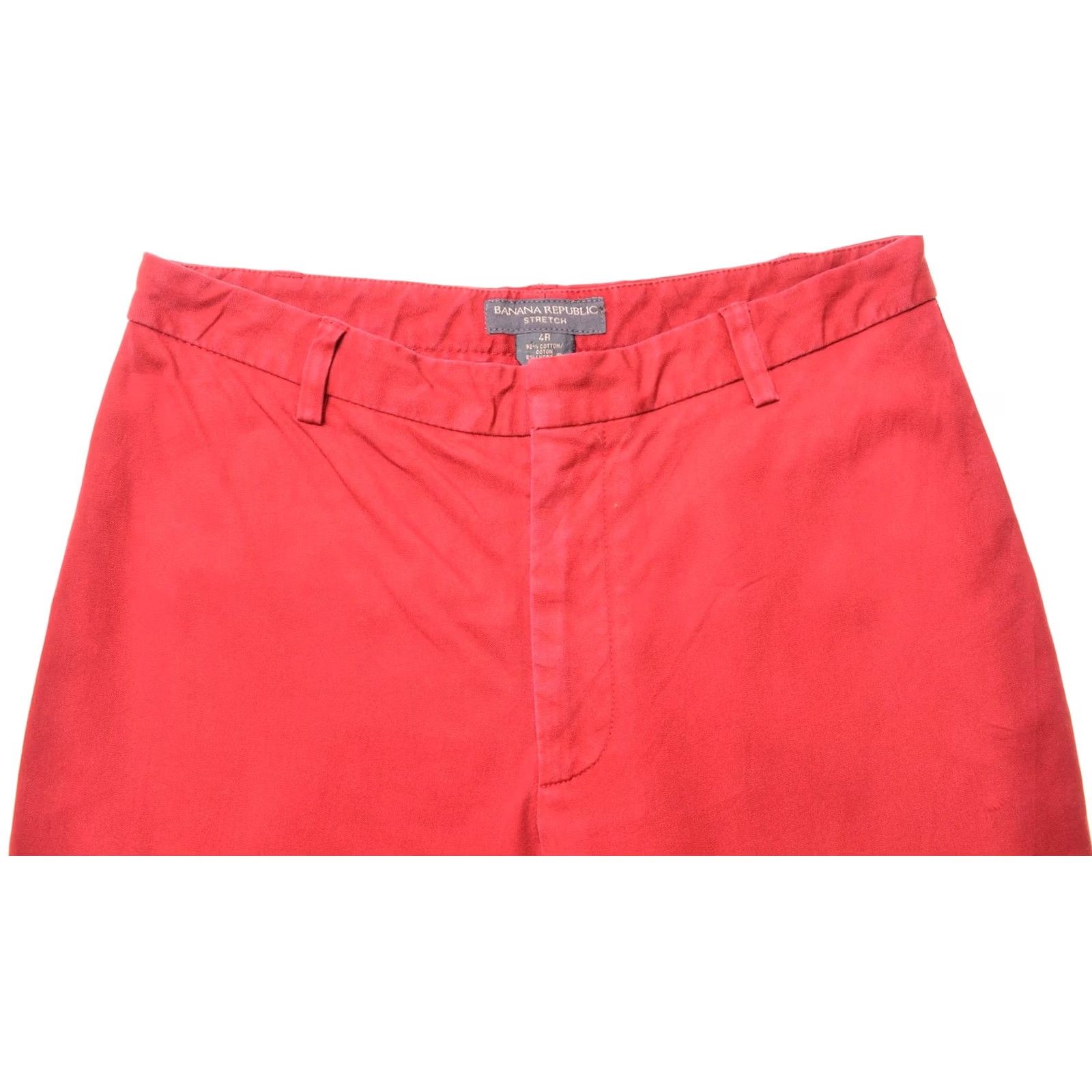 Banana Republic BANANA REPUBLIC Womens Casual Trousers Red Small US 4 W26 L29 Straight Size 28" / US 6 / IT 42 - 2 Thumbnail