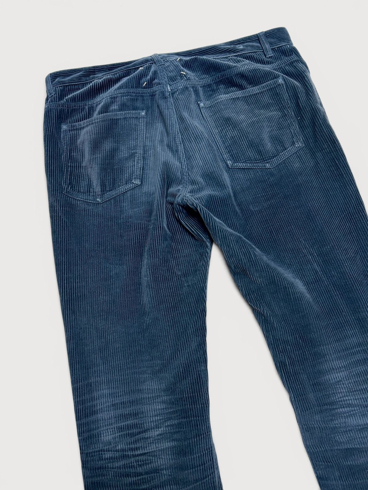 Maison Margiela FW2015 Blue Corduroy Pants Size US 34 / EU 50 - 4 Thumbnail