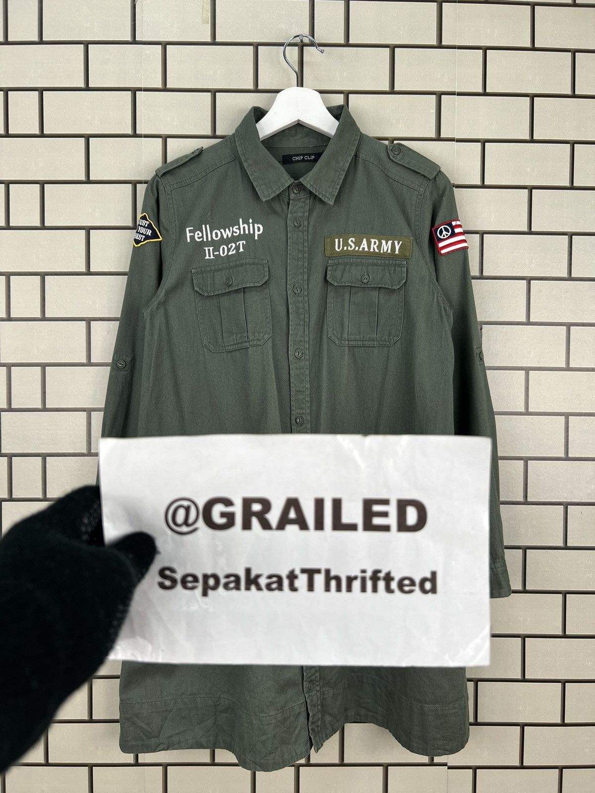 Japanese Brand Chip Clip Military Style Multipocket Longsleeve Shirt Size US M / EU 48-50 / 2 - 20 Thumbnail