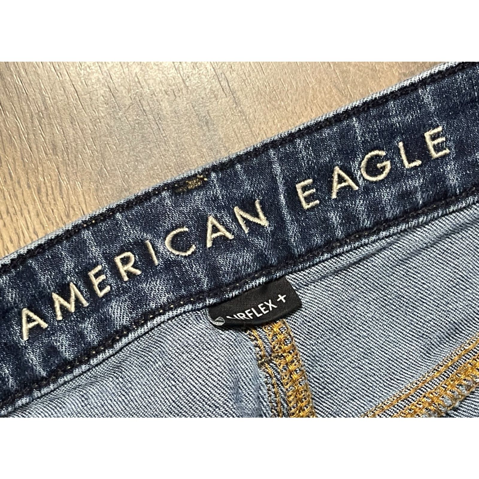 American Eagle Outfitters American Eagle Jeans Womens Size 29x32 Blue Denim Athletic Fit Straight Leg Regular 5-Pocket Size 29" - 4 Thumbnail
