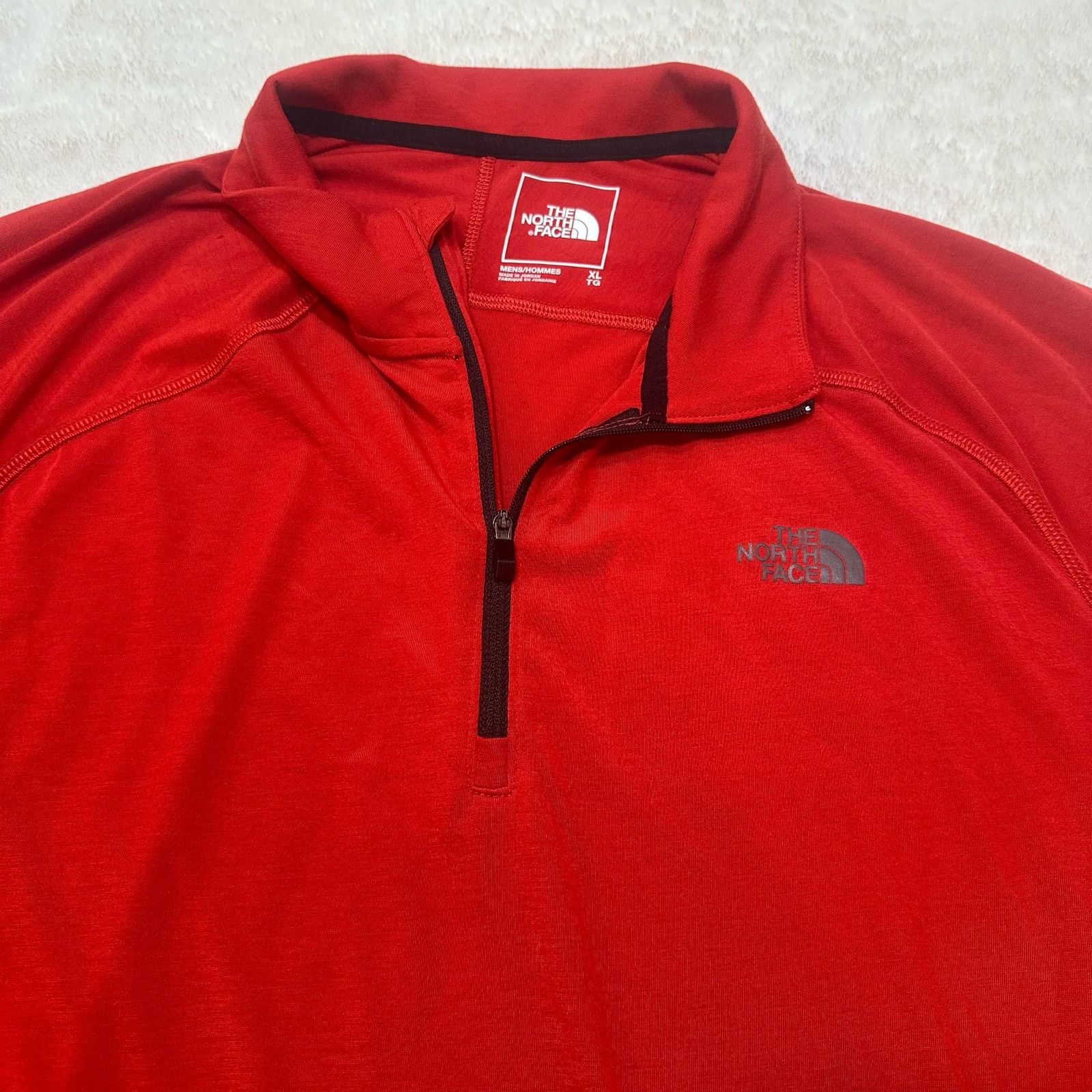 The North Face The North Face Red 1/4 zip pull over long sleeve top sz XL Size US XL / EU 56 / 4 - 9 Thumbnail