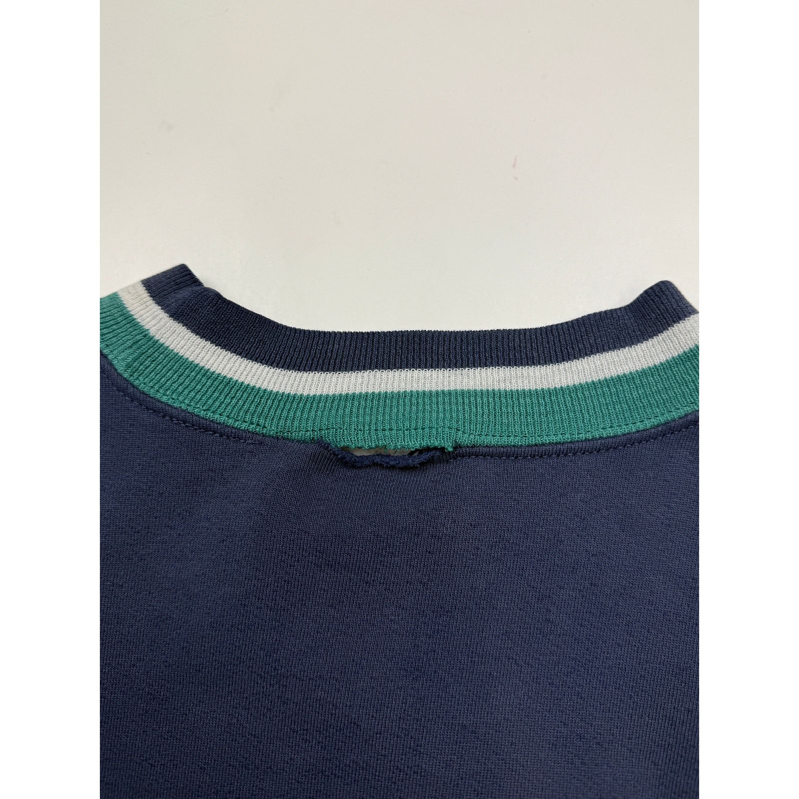 Vintage Vintage 90s Blank Striped Cuffs Navy Blue Size XL Size US XL / EU 56 / 4 - 7 Thumbnail