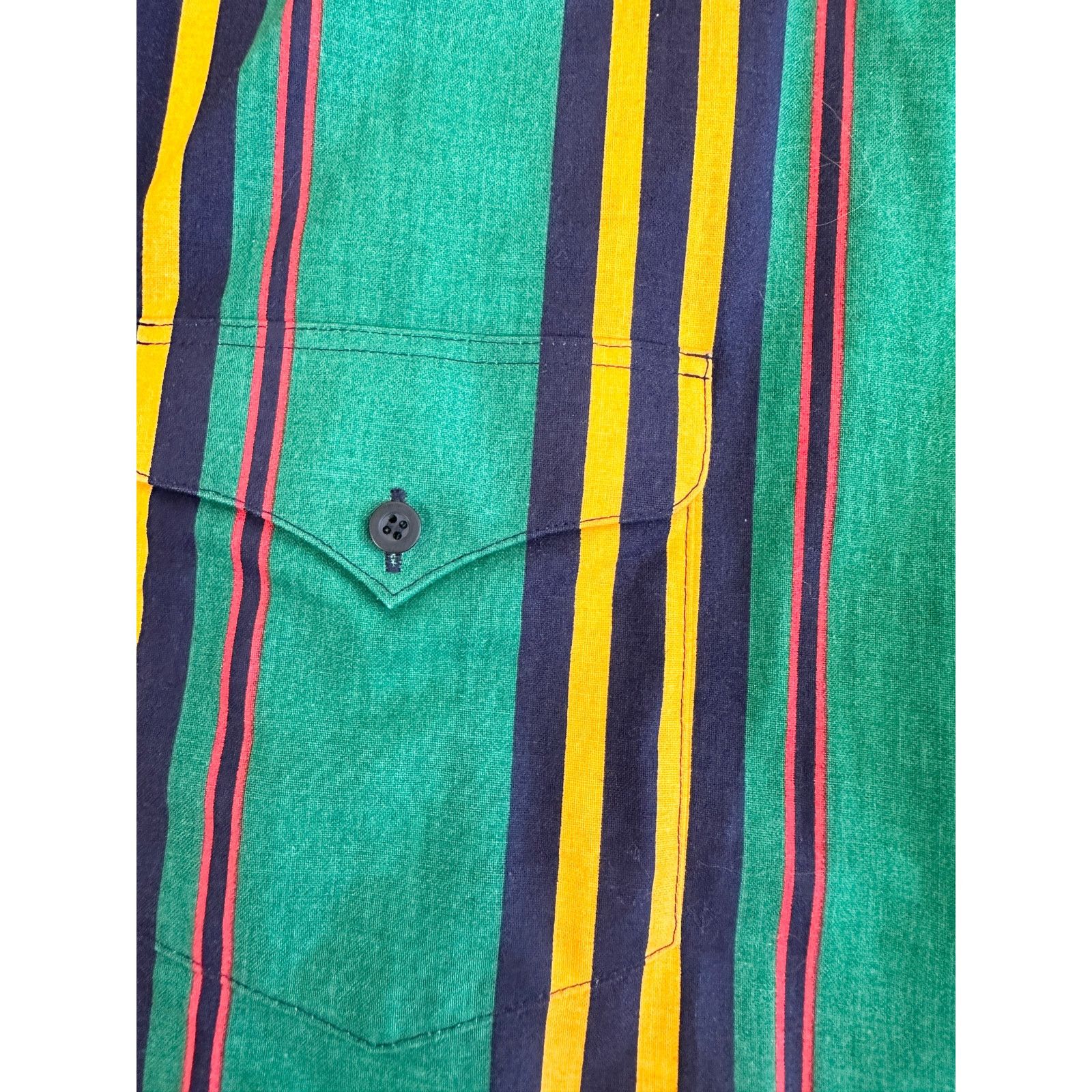 Vintage Vintage Cotton Western Stripe Shirt 18 XLT Size US XXL / EU 58 / 5 - 8 Thumbnail