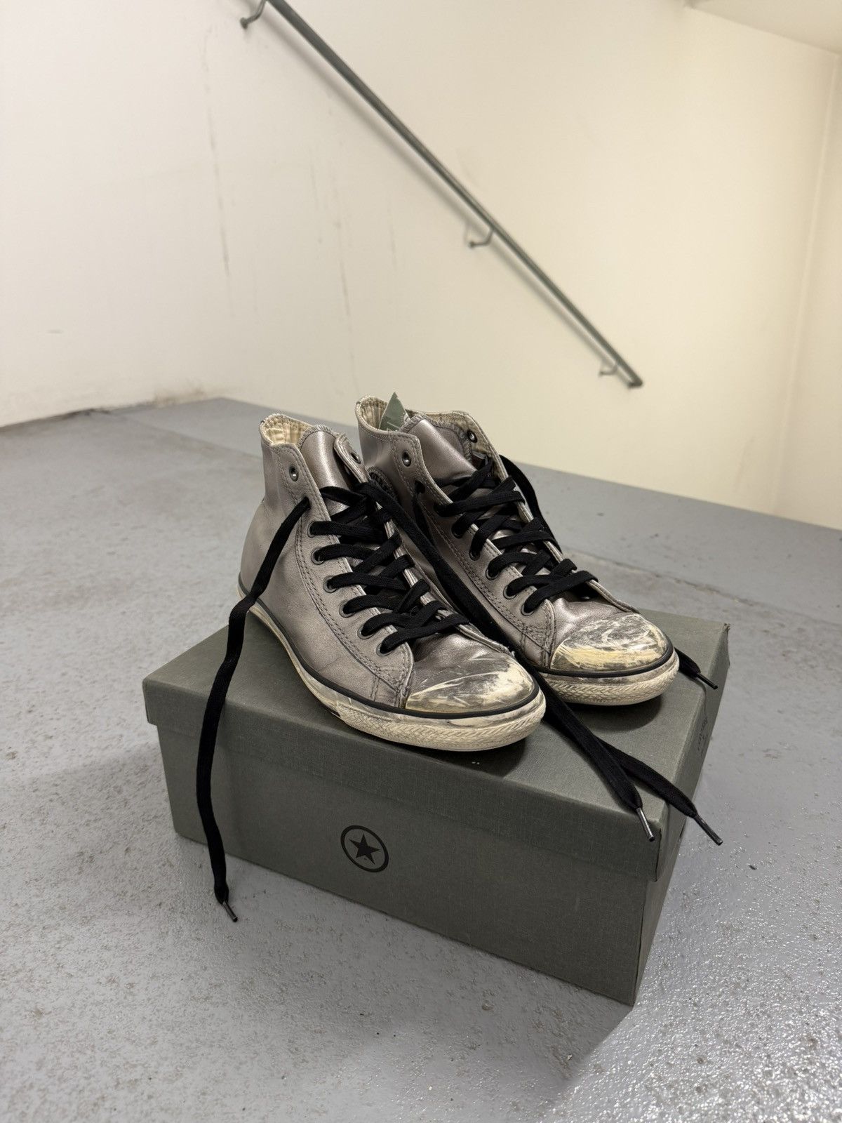 Converse × John Varvatos John Varvatos x Converse Aged High Top Sneakers Size US 8 / EU 41 - 1 Thumbnail