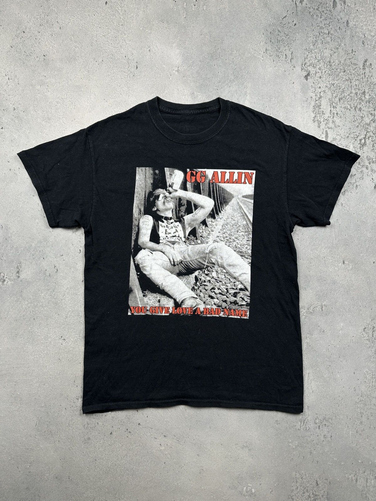 Band Tees Vintage GG Allin Punk Rock Single Stitch Band tee Rare 90s Size US S / EU 44-46 / 1 - 1 Thumbnail