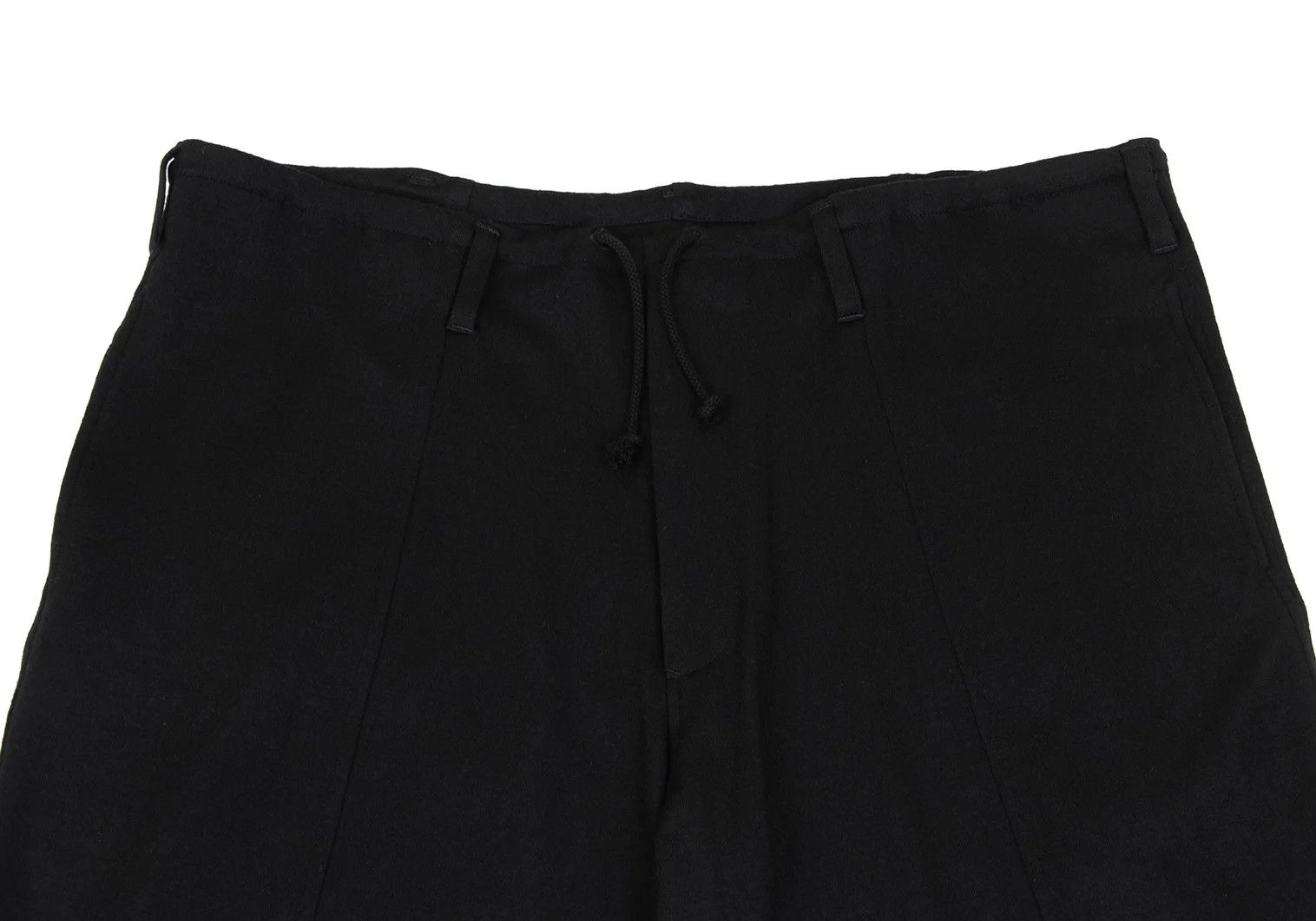 Yohji Yamamoto Yohji Yamamoto Wool Wide Cropped Pants Black Size US 34 / EU 50 - 2 Thumbnail