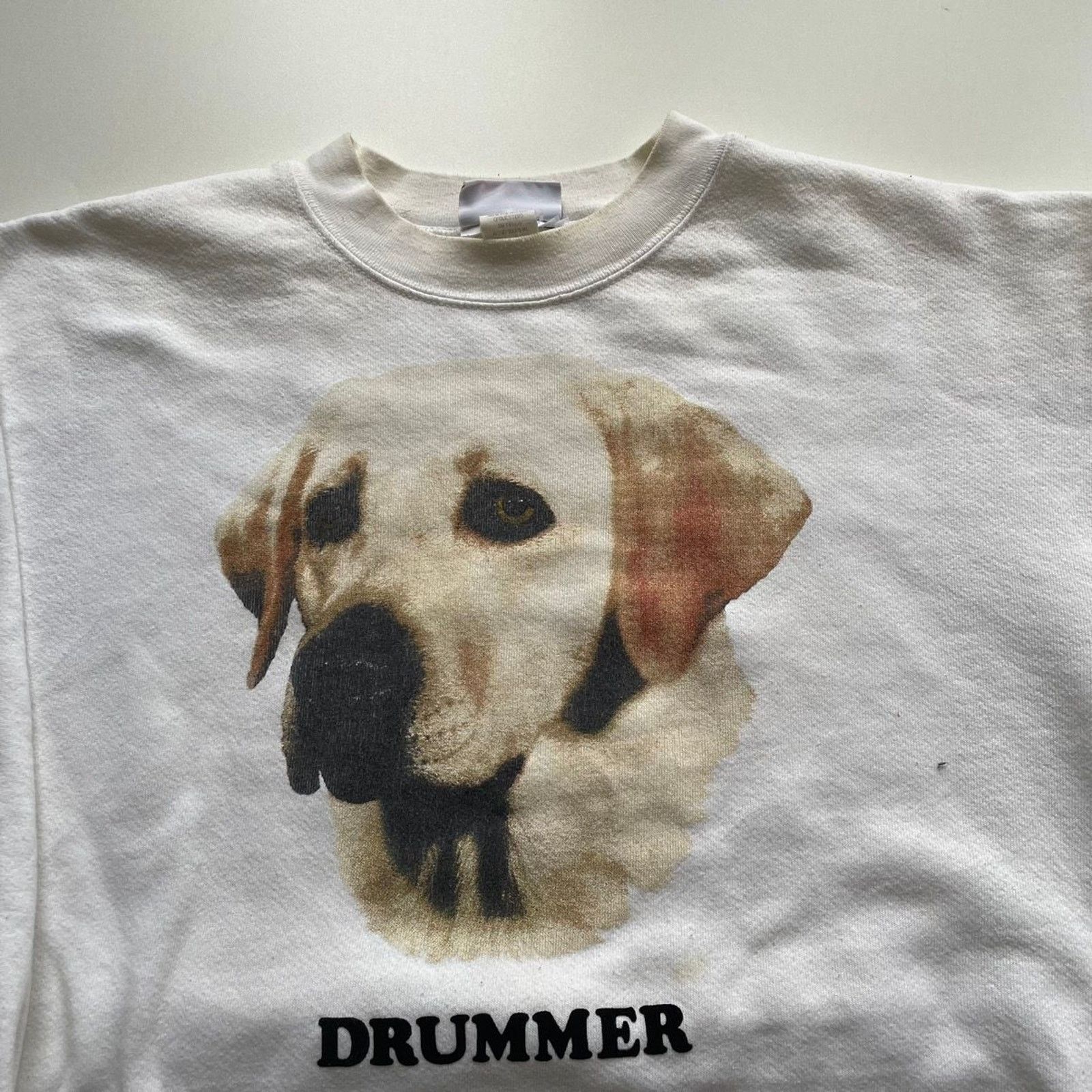 Hanes Vintage 90s Retriever Dog Animal Art Crewneck XL White Rare Size US XL / EU 56 / 4 - 2 Thumbnail