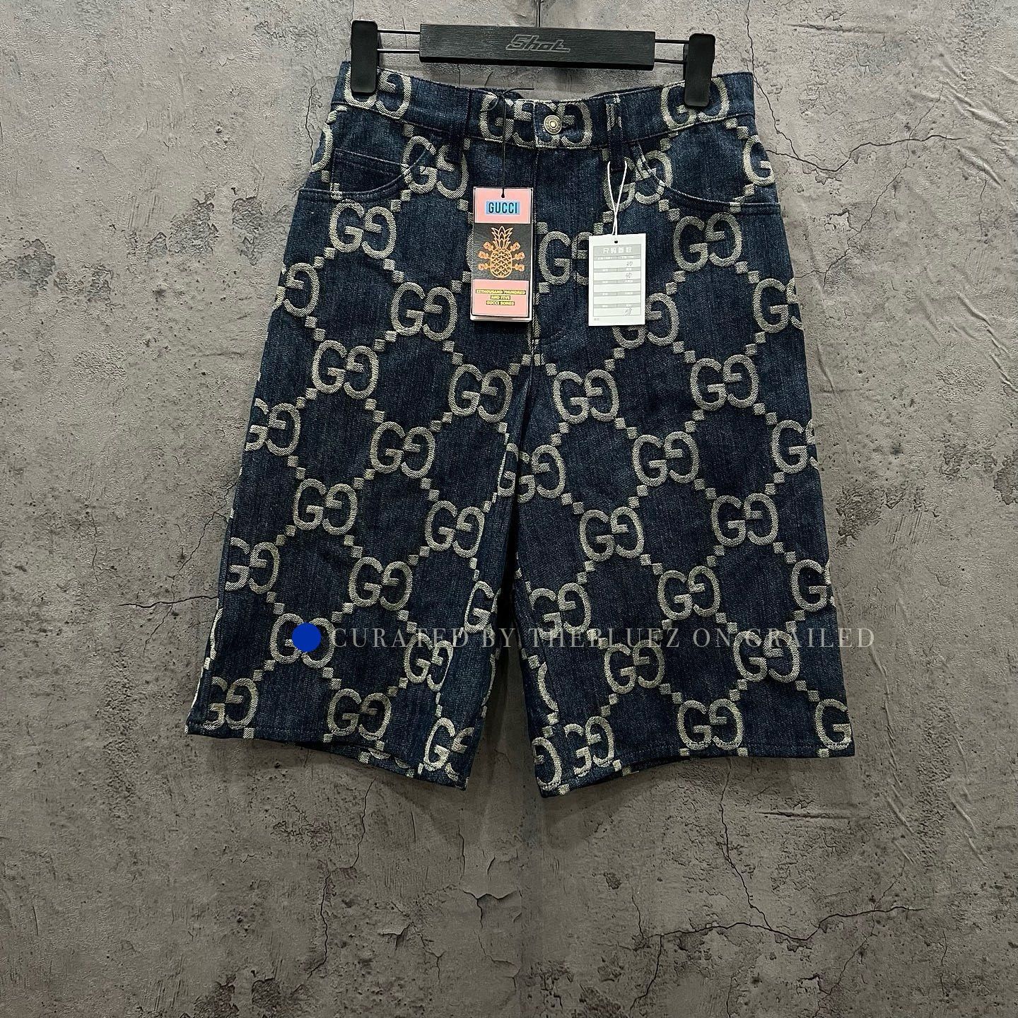 Gucci GG Monogram Denim Shorts in Blue Size US 30 / EU 46 - 1 Thumbnail
