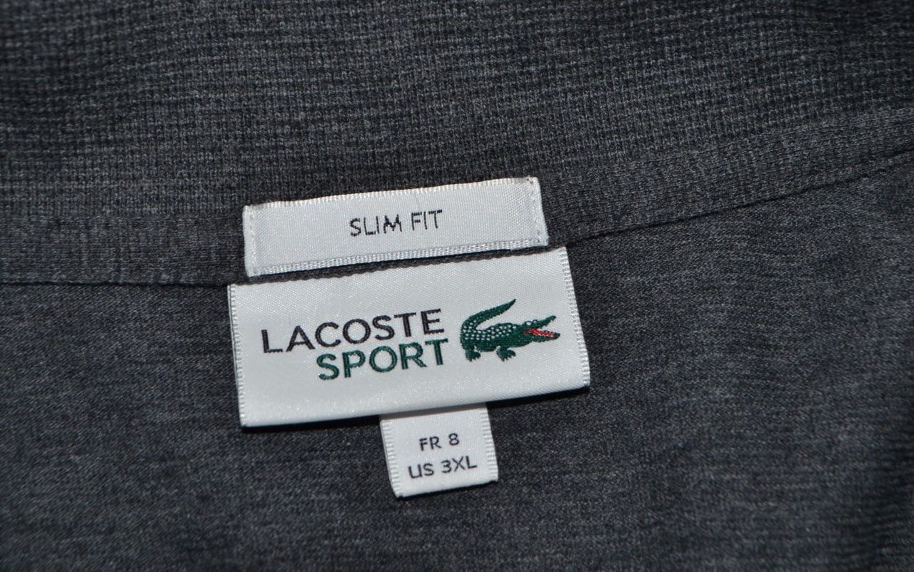 Lacoste Men’s Long Sleeve Lacoste Sport Slim Fit Gray Size US 3XL Size US XXL / EU 58 / 5 - 7 Thumbnail