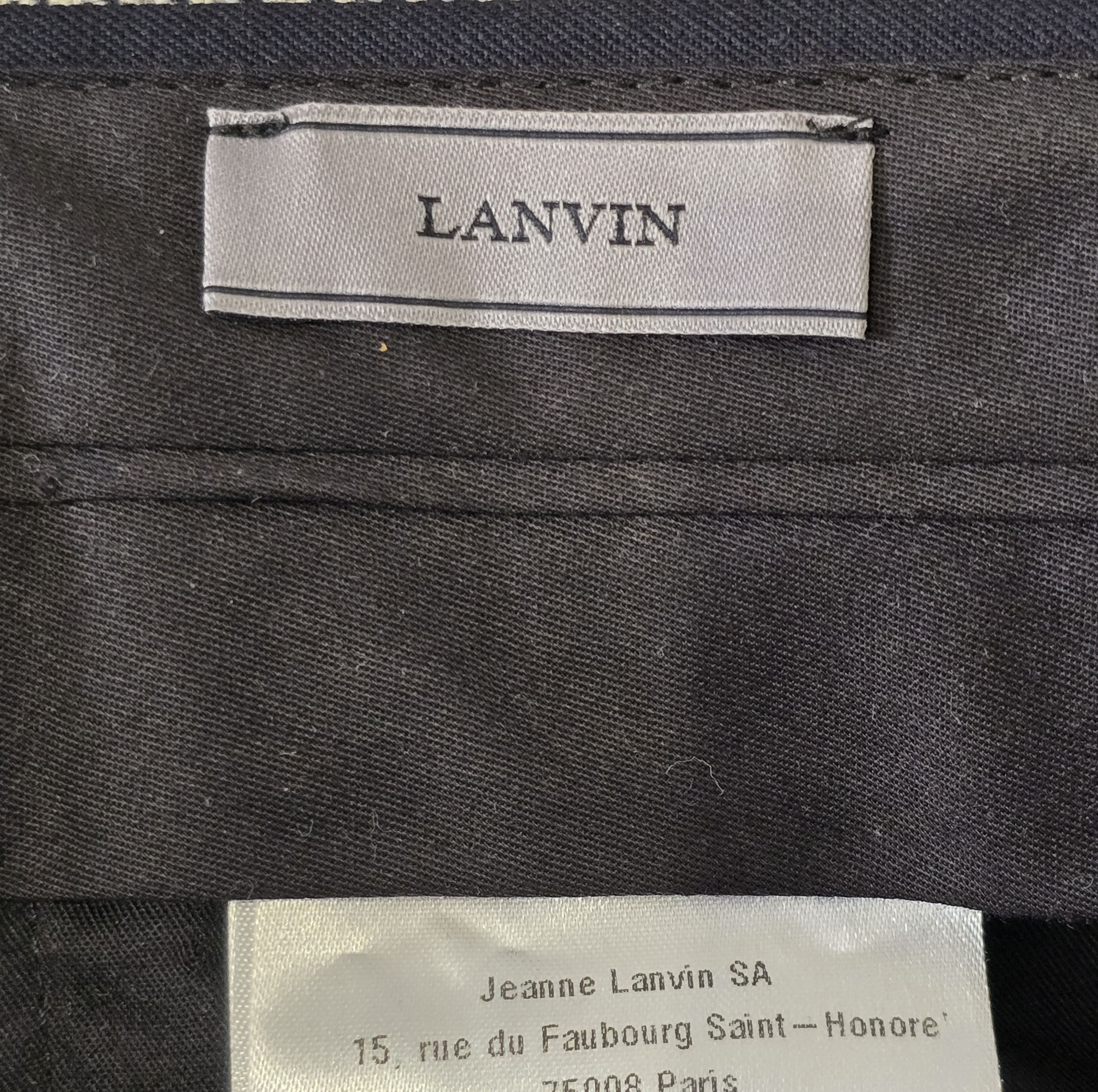 Lanvin Side stripe wool pants Size US 34 / EU 50 - 8 Thumbnail