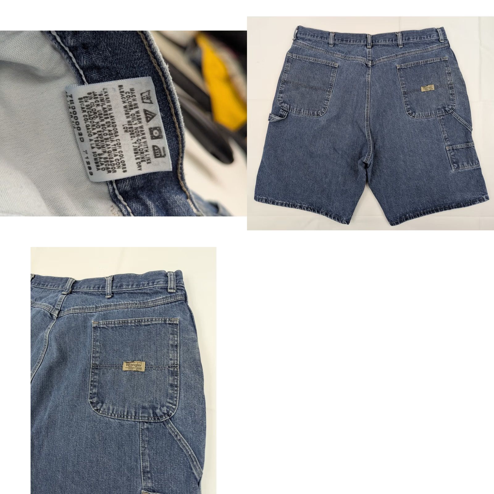 Wrangler Wrangler Carpenter Shorts Men 40 Denim Blue Cotton Jean Work Hero True 40x10 Size US 40 / EU 56 - 8 Thumbnail