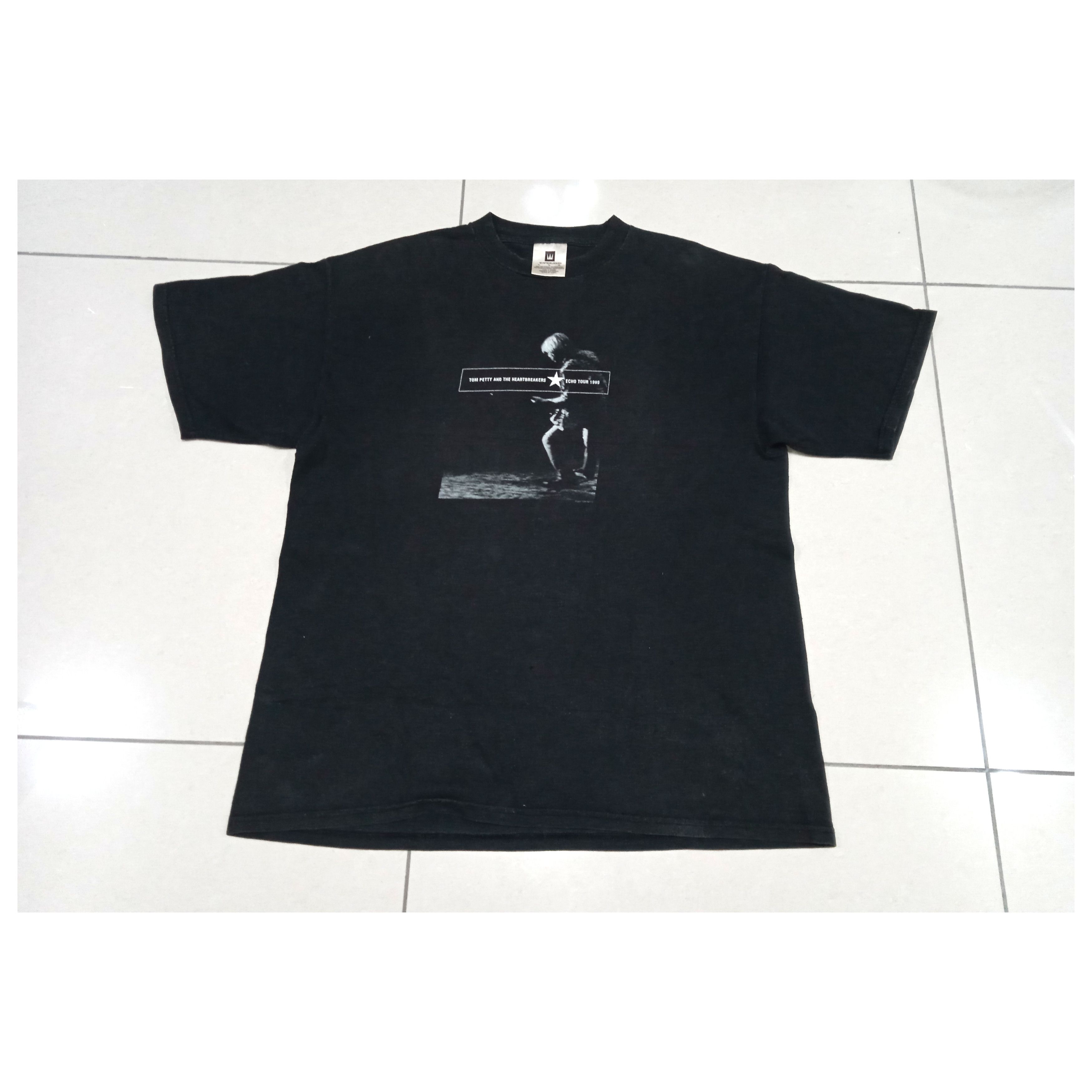 image of Band Tees x Vintage 90's Tom Petty Echo Tour 1999 T Shirt in Black, Men's (Size XL)