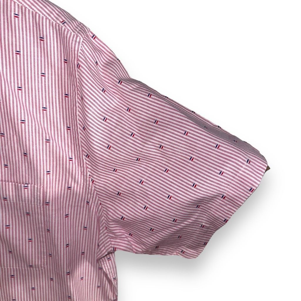 Brooks Brothers Brooks Brothers Red & White Striped Regent S/S Oxford Shirt L Size US L / EU 52-54 / 3 - 5 Thumbnail
