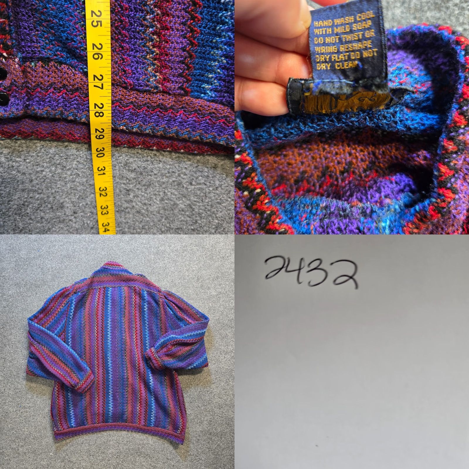Lee VINTAGE Bonnie Lee Leroy Jacket Womens Size 44 Blue Rainbow Maximalist Art 80s Jacket for Women Cancelled? Size M / US 6-8 / IT 42-44 - 8 Thumbnail