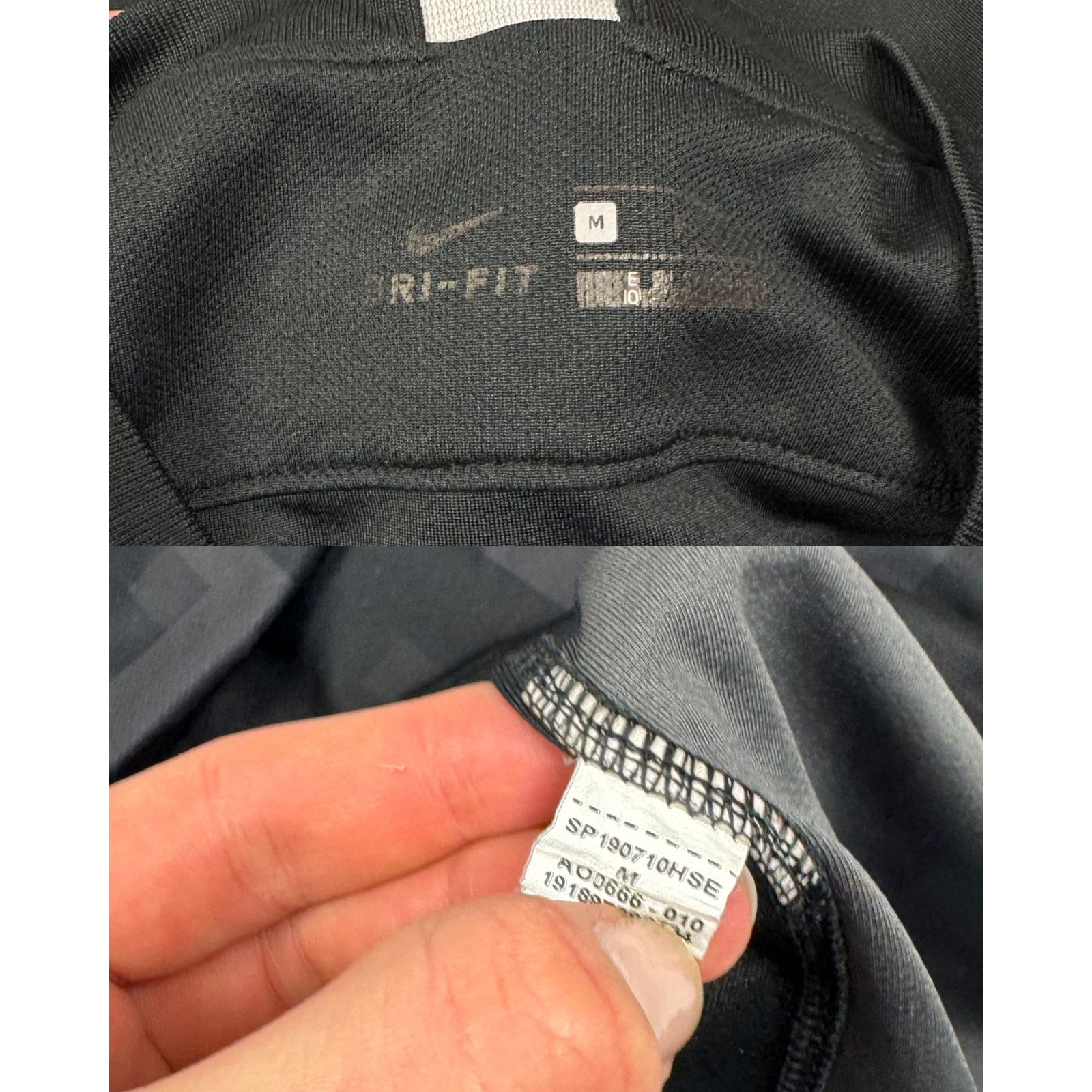 Nike Nike Dri-Fit Men's Black Gray Spellout FC Football Jersey M Size US M / EU 48-50 / 2 - 3 Thumbnail