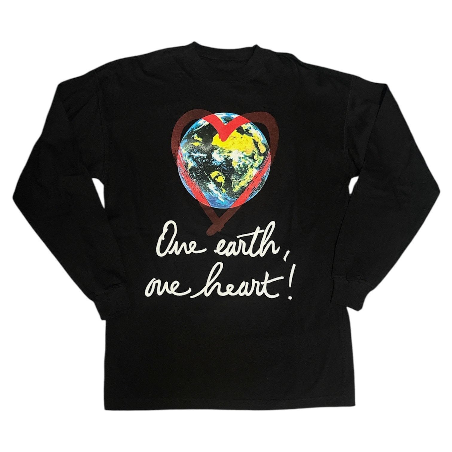 Vintage Moschino One Earth One Heart Long Sleeve Tee