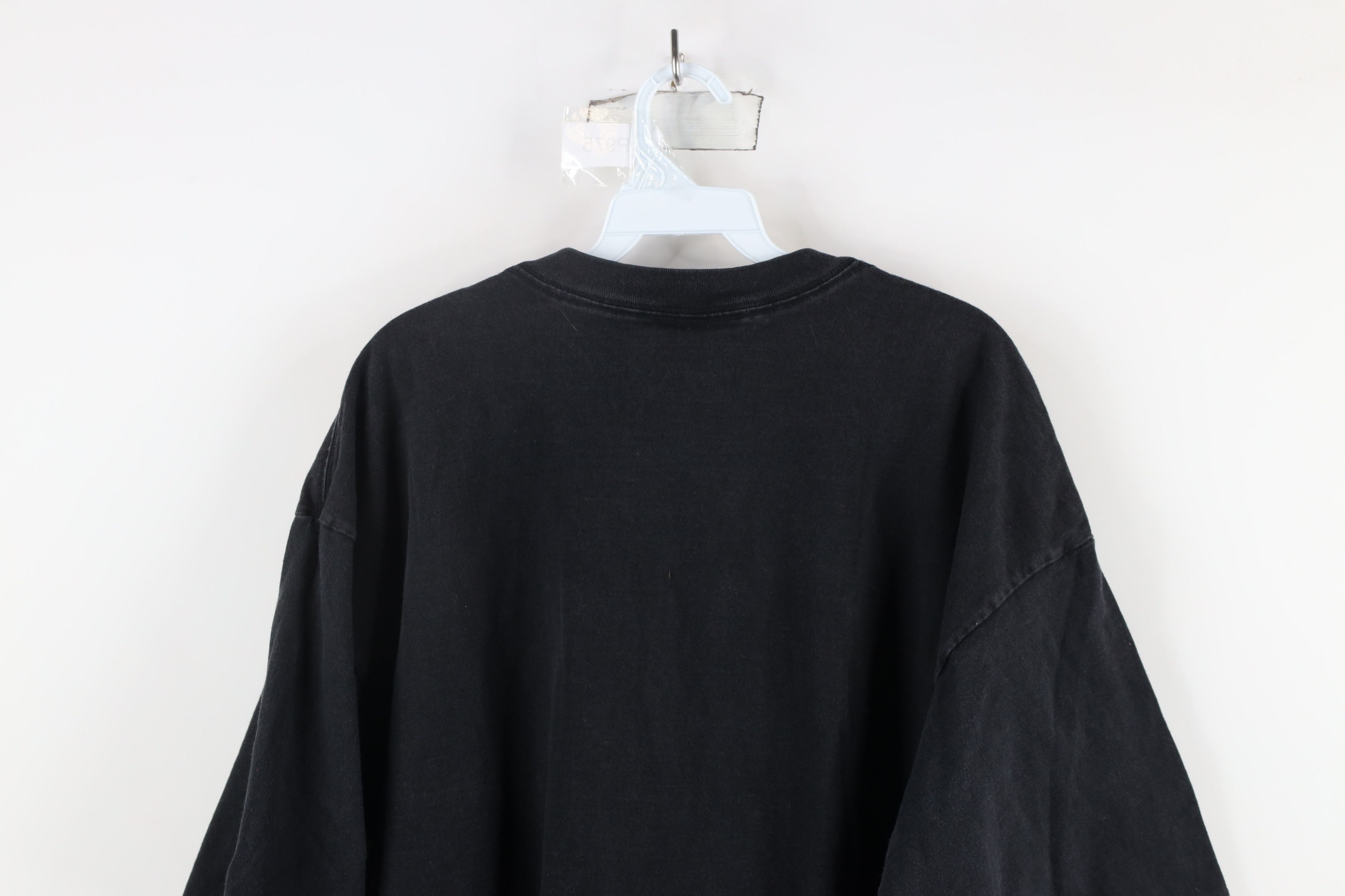 Vintage Vintage 90s Streetwear Heavyweight Cotton T-Shirt Black Size US XXL / EU 58 / 5 - 9 Thumbnail