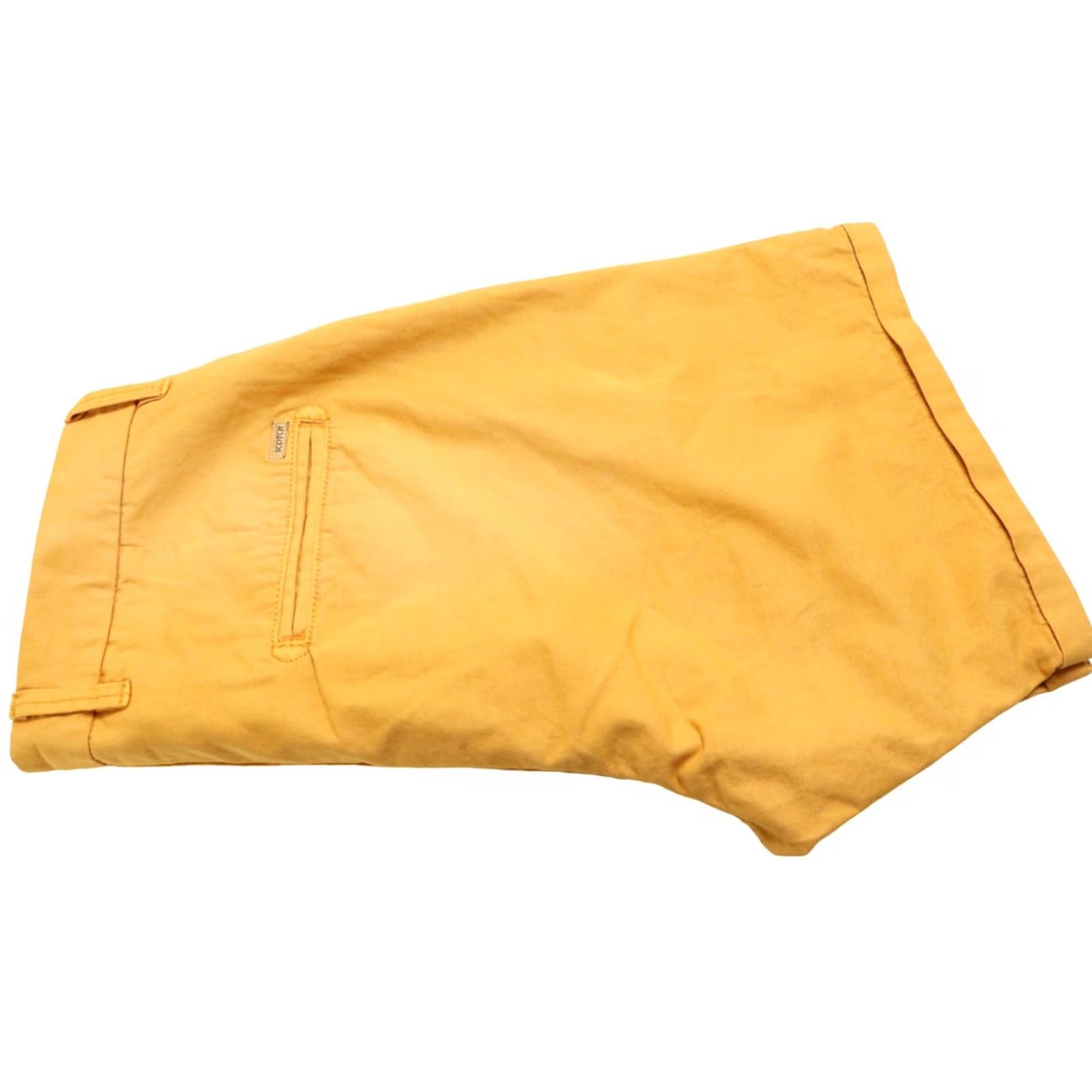 Scotch & Soda SCOTCH & SODA Shorts Men's W28 Faded Deep Yellow Orange Turn Up Zip Fly Size US 28 / EU 44 - 6 Thumbnail