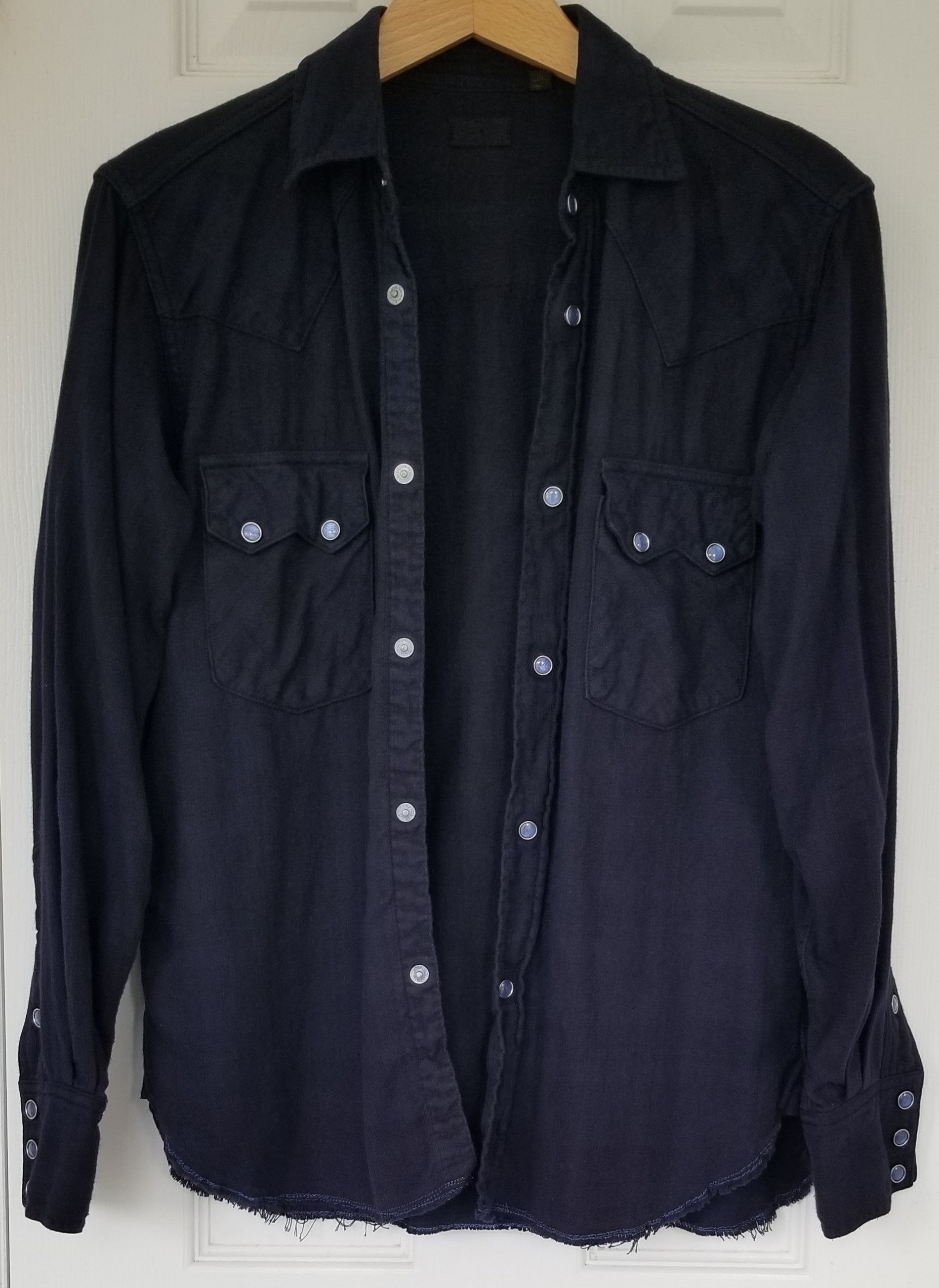 Skull Jeans by An Alchemist Indigo Overdyed Western Shirt