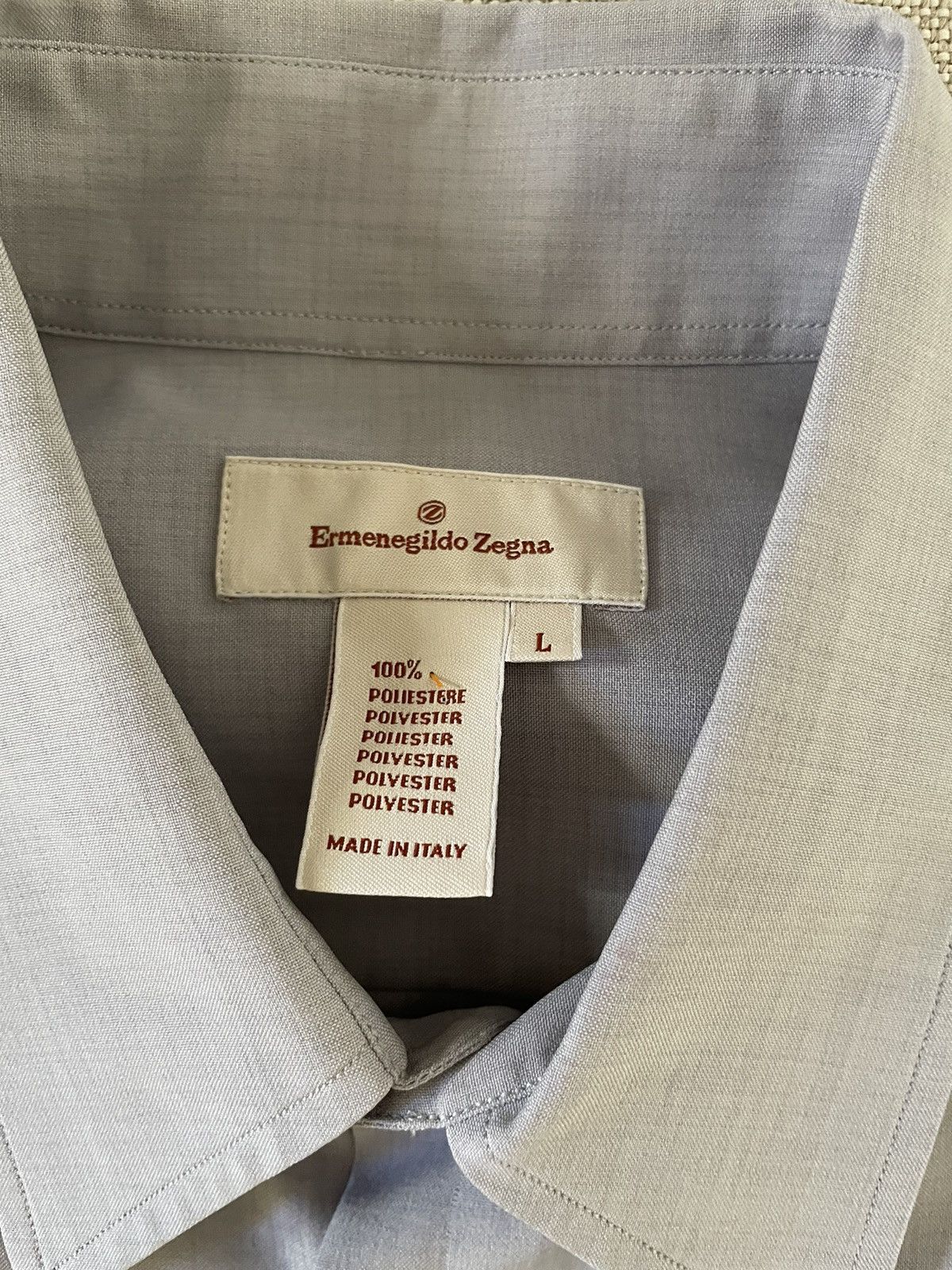 Ermenegildo Zegna × Vintage Vintage Polyester Sport Shirt Size US L / EU 52-54 / 3 - 8 Thumbnail