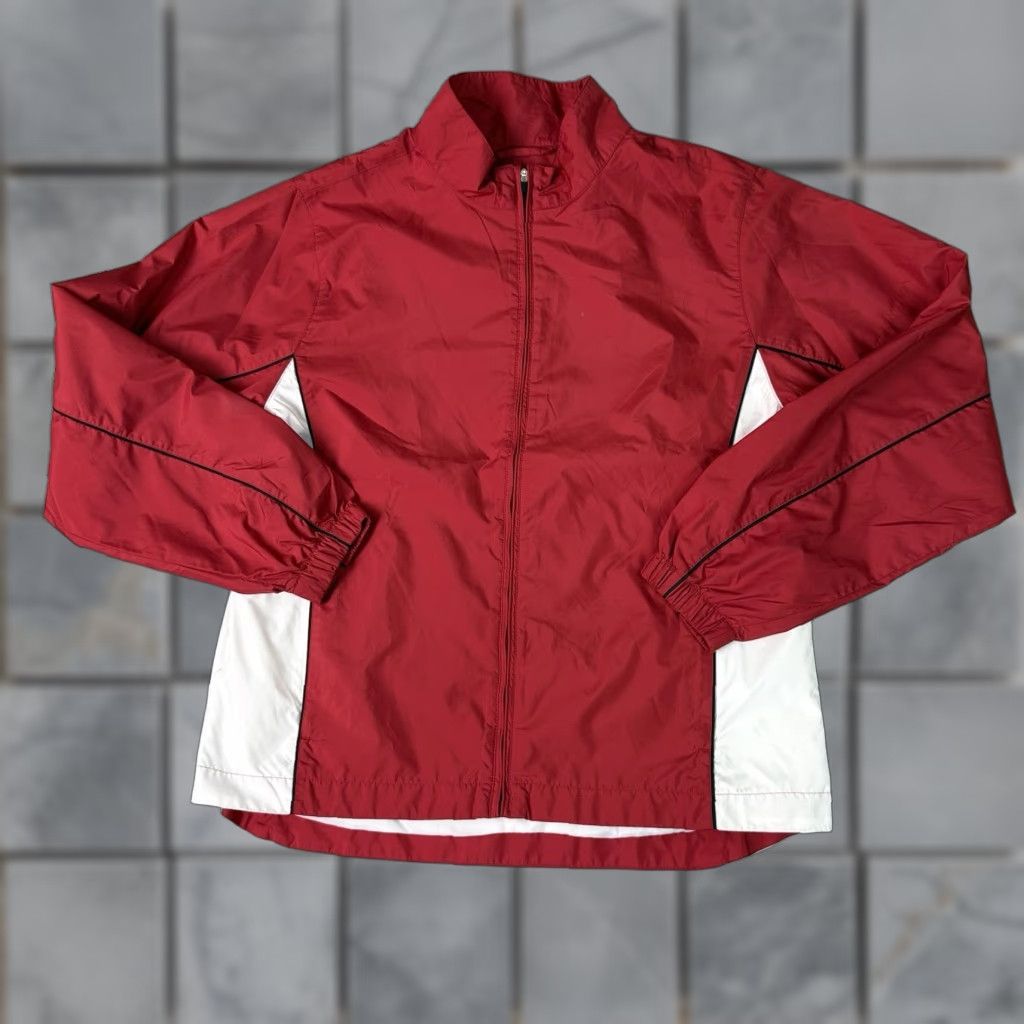 Footjoy VINTAGE FJ FootJoy Jacket Womens Medium Red White Windbreaker Full Zip Casual Golf Coat Size M / US 6-8 / IT 42-44 - 1 Thumbnail