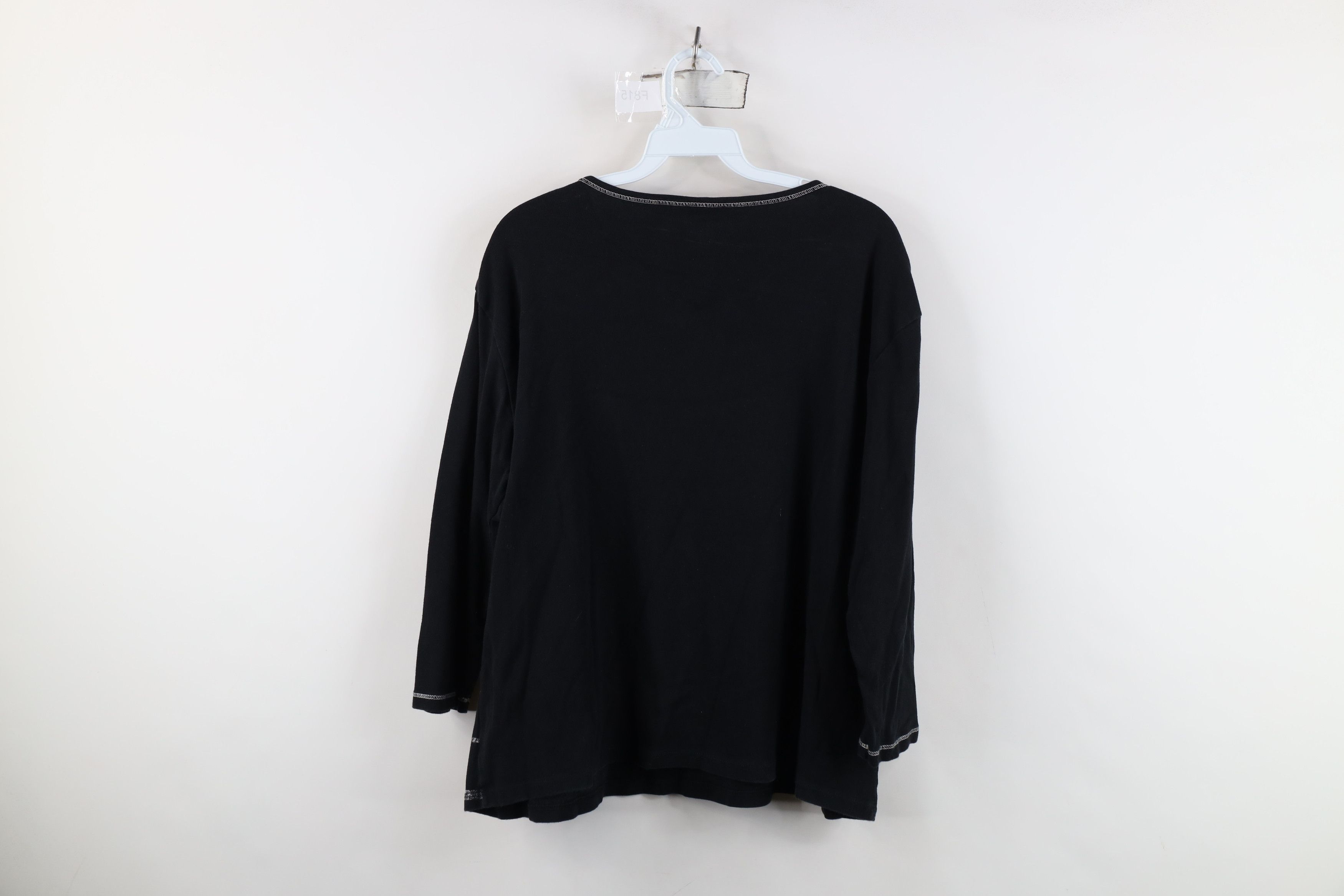 Vintage Vintage 90s Lagenlook Oversized Knit 3/4 Sleeve T-Shirt USA Size XL / US 12-14 / IT 48-50 - 11 Thumbnail