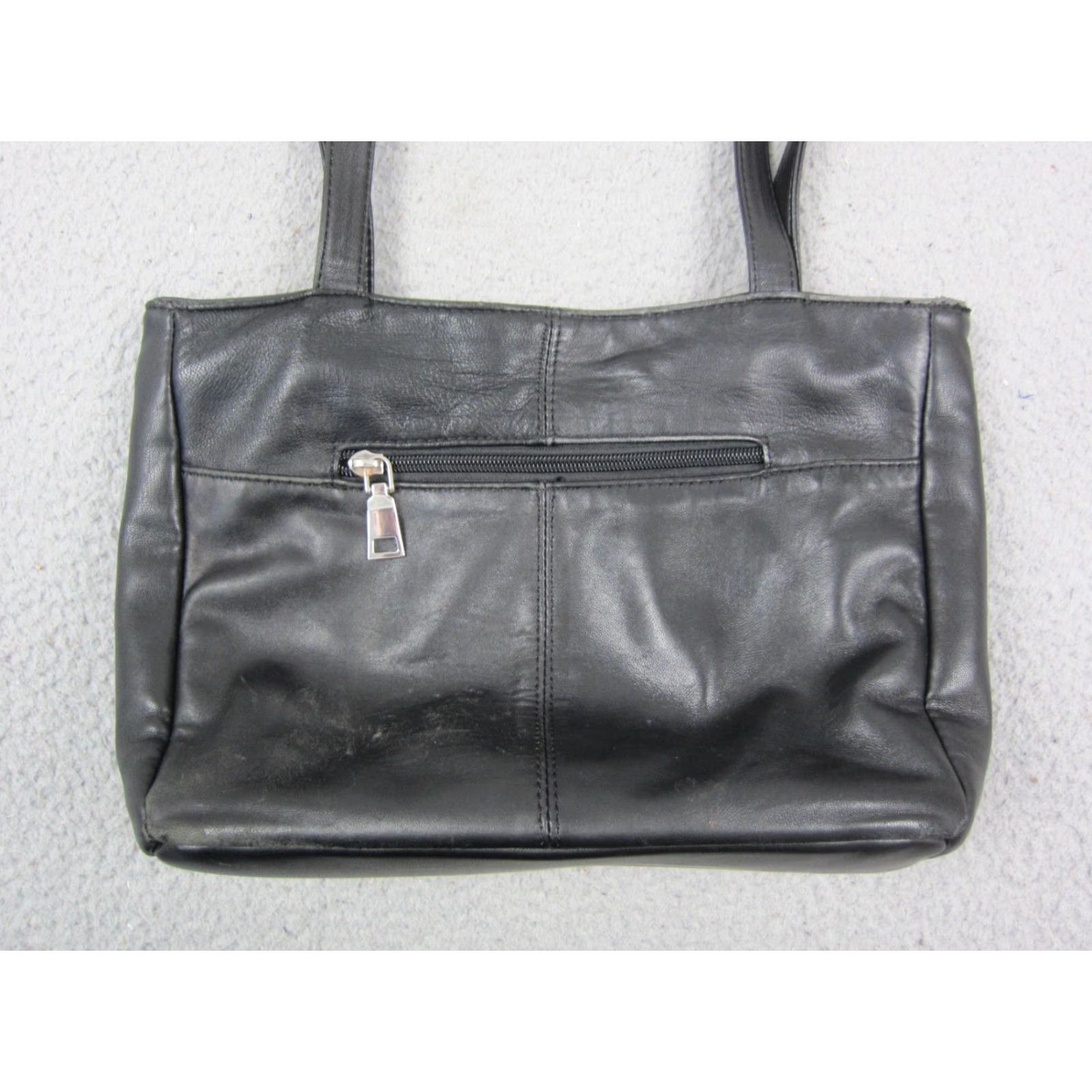Vintage VINTAGE Wilsons Leather Purse Womens Black Tote Shoulder Zip Top Minimalist Bag Size M / US 6-8 / IT 42-44 - 4 Thumbnail