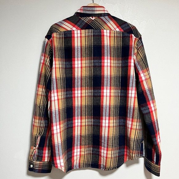 Alex Mill Alex Mill Plaid Flannel Shirt - Red/Navy/Beige - Size L Size US L / EU 52-54 / 3 - 7 Thumbnail