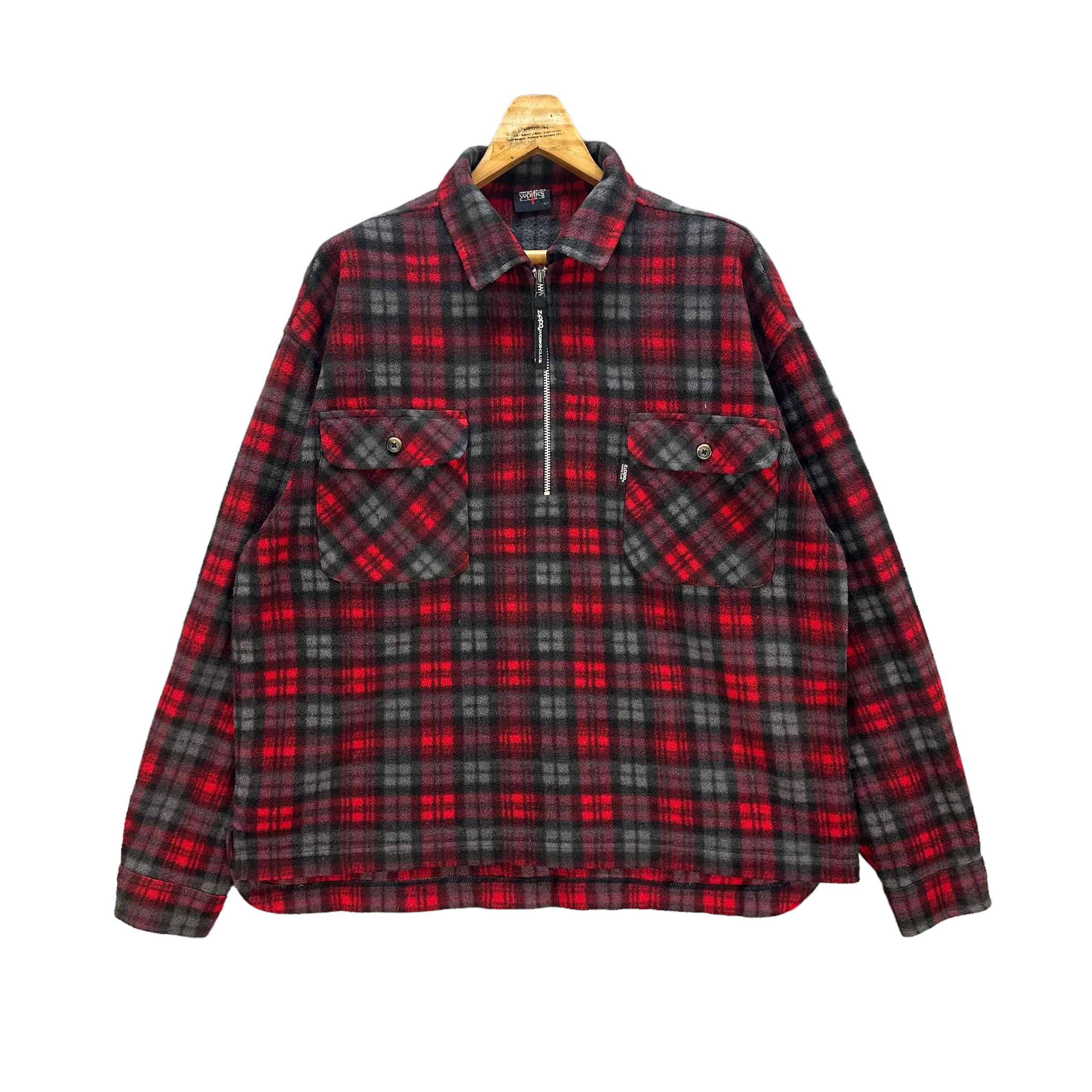 Zippo ZIPPO HALF ZIP TARTAN FLEECE #8063-199 Size US L / EU 52-54 / 3 - 1 Thumbnail
