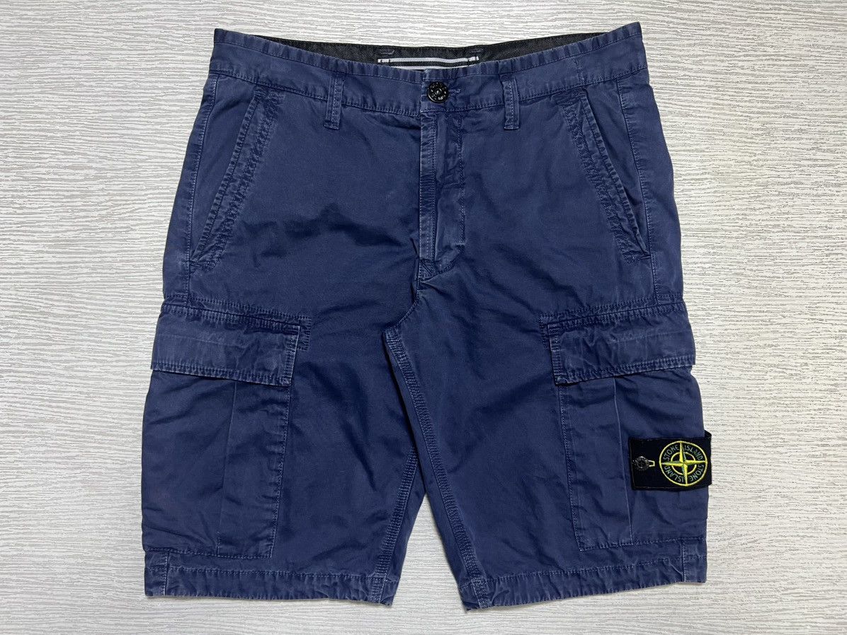 Stone Island Stone Island - Organic Cotton Cargo Shorts Size US 29 - 1 Thumbnail