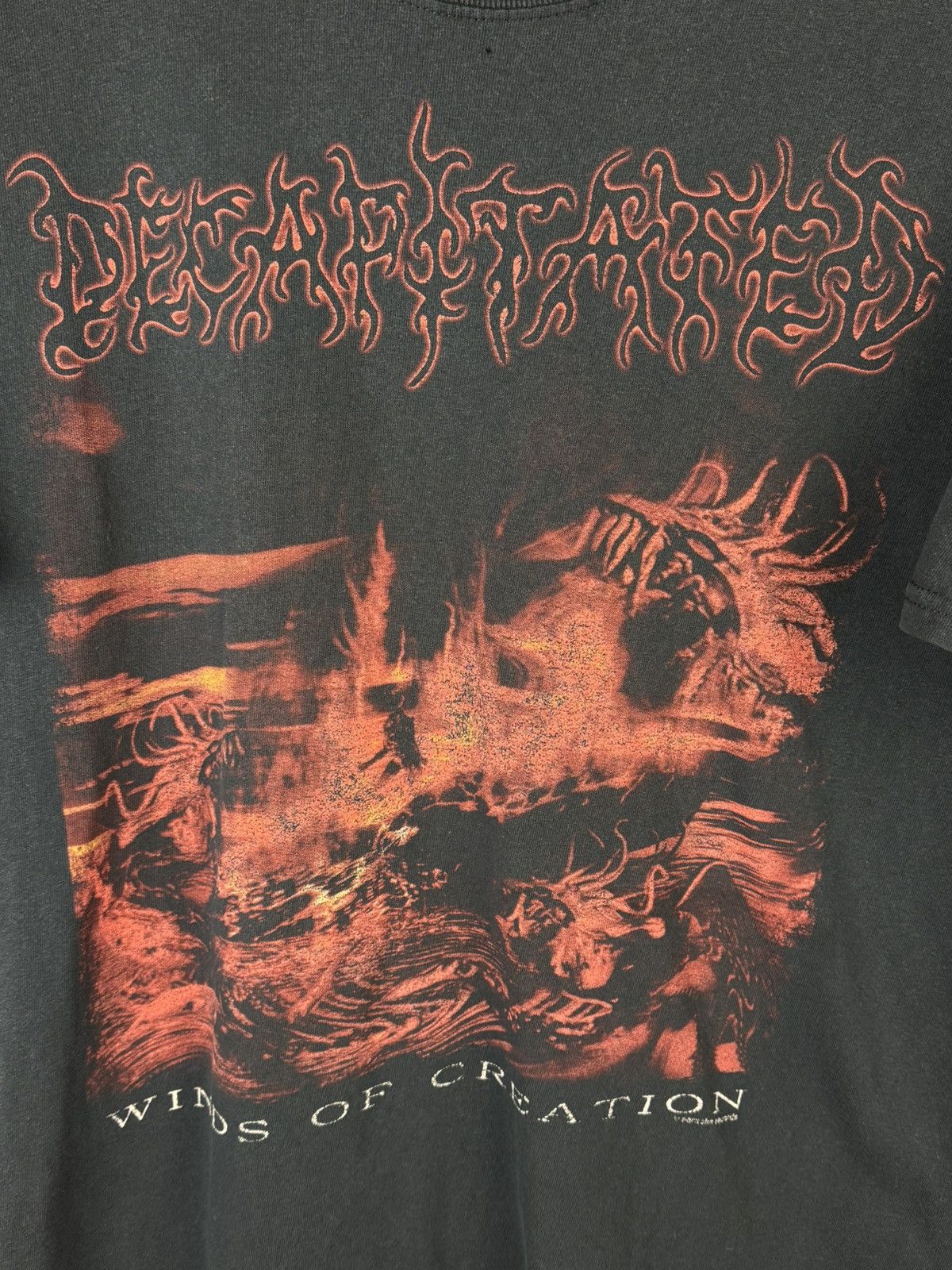 Band Tees 00s Decapitated Winds Of Creation 2000 Death Metal T-Shirt L Size US L / EU 52-54 / 3 - 2 Thumbnail
