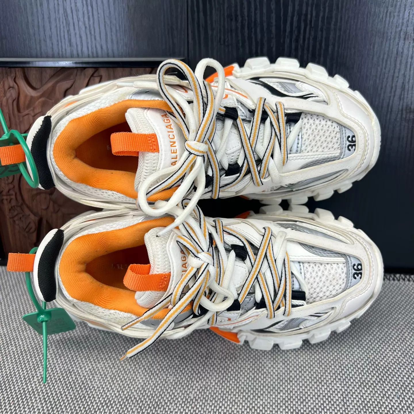 Balenciaga Balenciaga Track White Orange 36 New Original Box Size US 5.5 / IT 35.5 - 4 Thumbnail