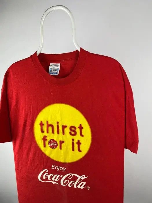 Band Tees Coca Cola enjoy T-shirt vintage band tee size XLarge red Size US XL / EU 56 / 4 - 3 Thumbnail