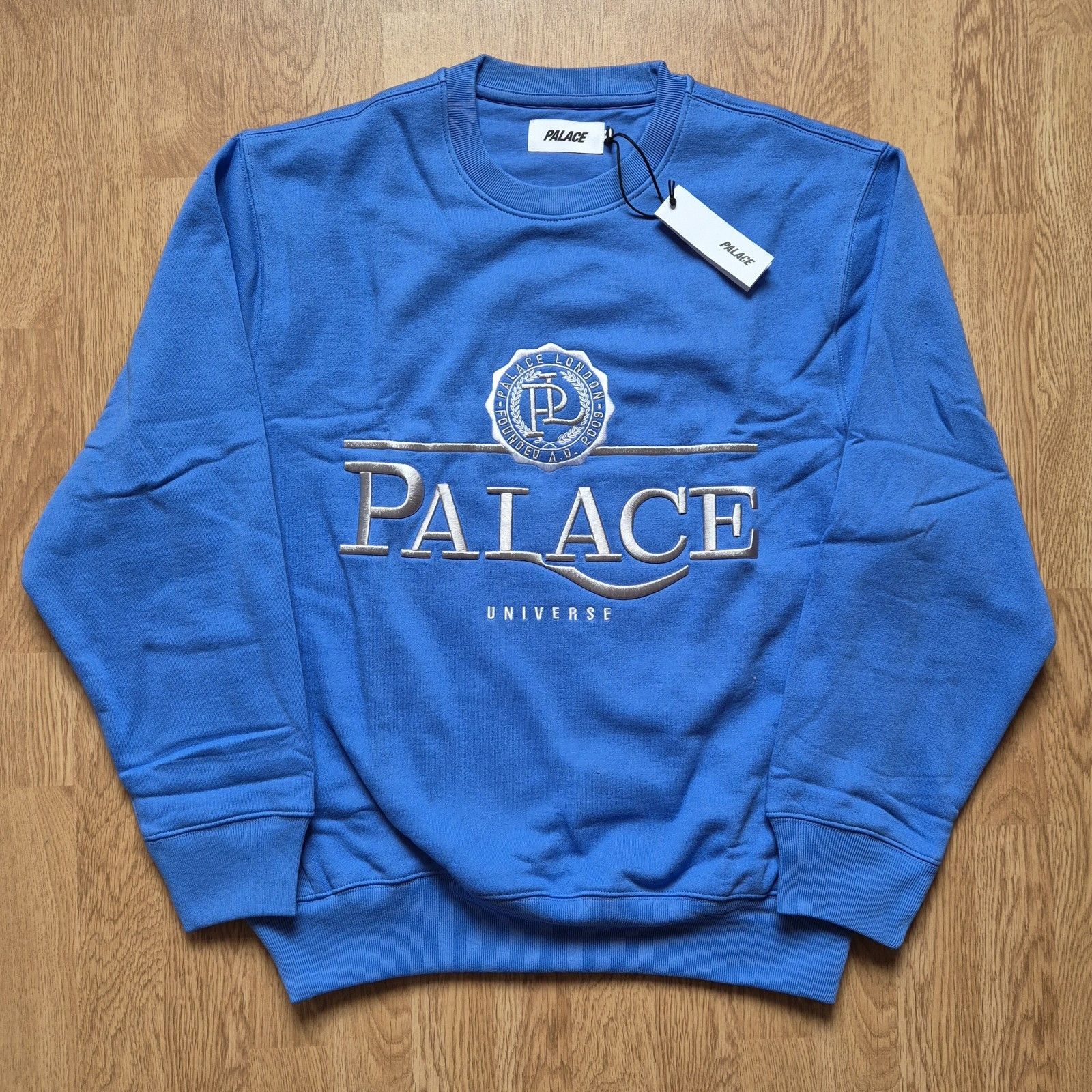 Palace Universe Crew Palatial Blue Medium Brand New SS24