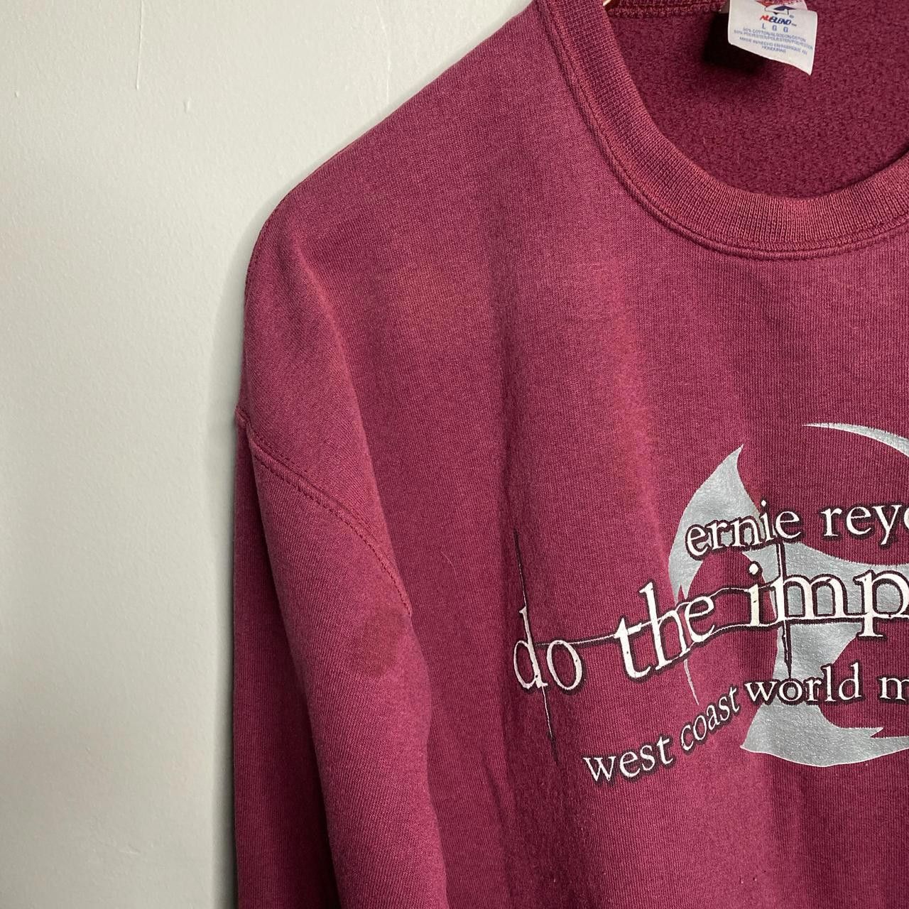 Vintage Burgundy and silver crewneck sweatshirt size large Size US L / EU 52-54 / 3 - 4 Thumbnail