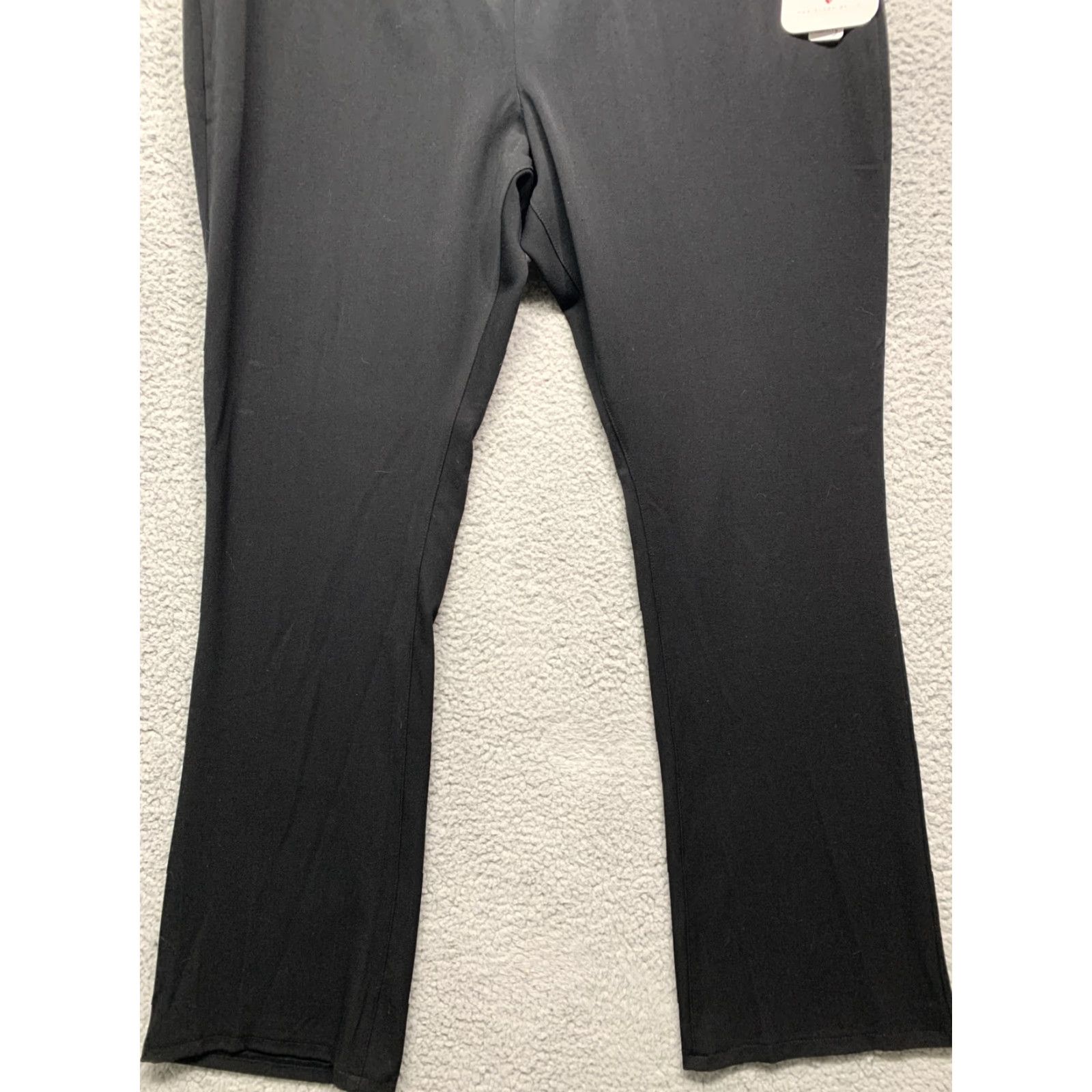 Vintage Isabel Maternity Pants Size 18 Black NWT Crossover Panel Lower Back Support Bootcut Stretch Inseam 33.5 in Polyester Blend Cotton Blend Size 40" / US 18 - 3 Thumbnail