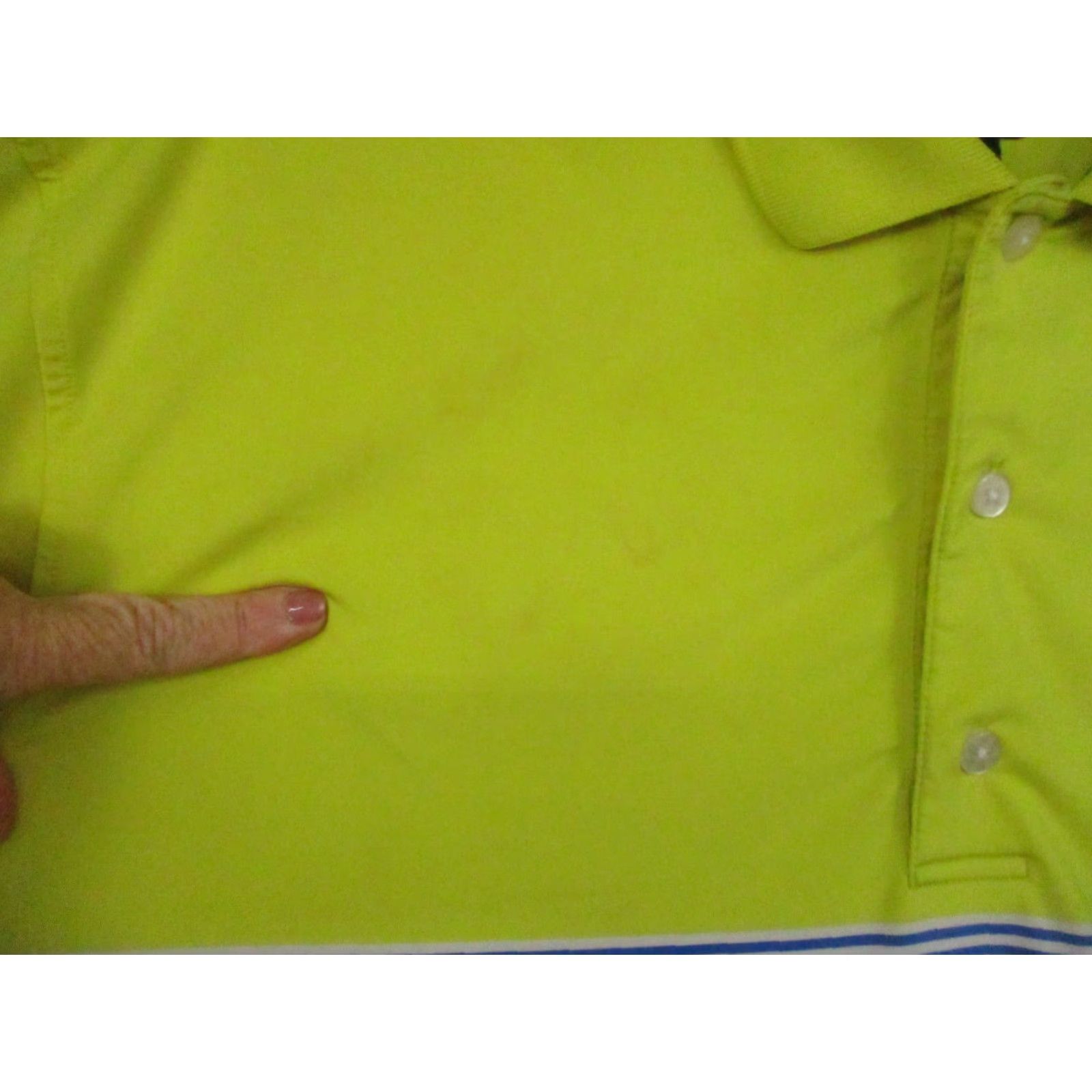 Footjoy Footjoy FJ Shirt Polo 2XL Men Short Sleeve Golf Neon Yellow Stripe Stretch Shirt Size US XXL / EU 58 / 5 - 3 Thumbnail