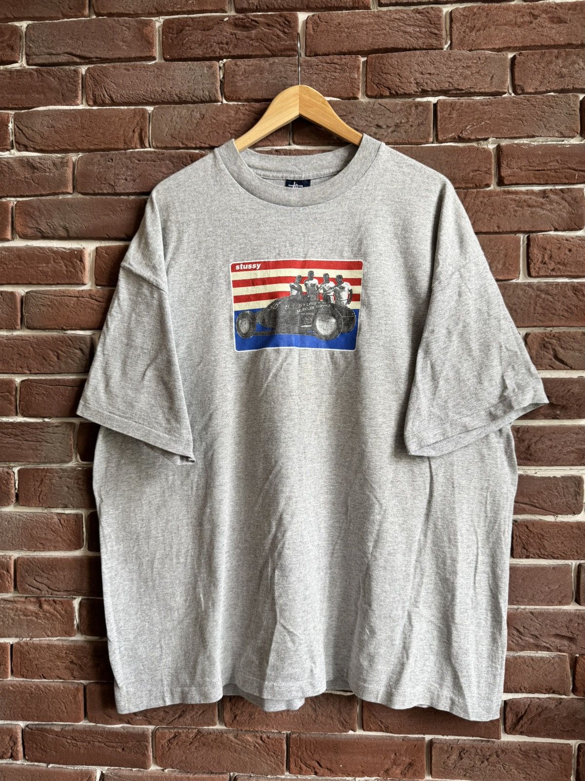 Stussy Vintage 90s Stussy Muffler Service Tee Single Stitch USA
