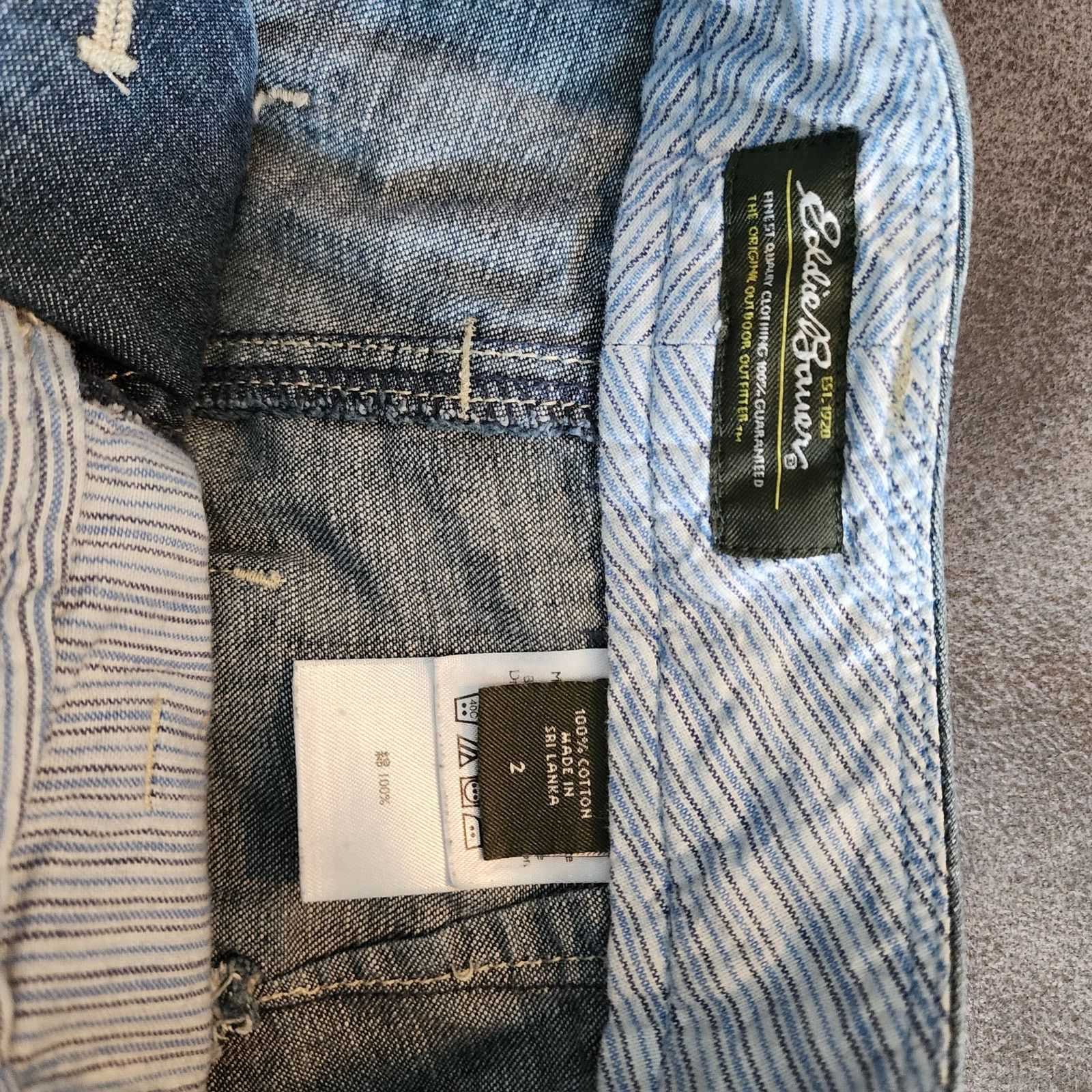 Eddie Bauer Eddie Bauer Women's Size 2 Capri Jeans 100% Cotton 29" Waist Size 26" / US 2 / IT 38 - 3 Thumbnail