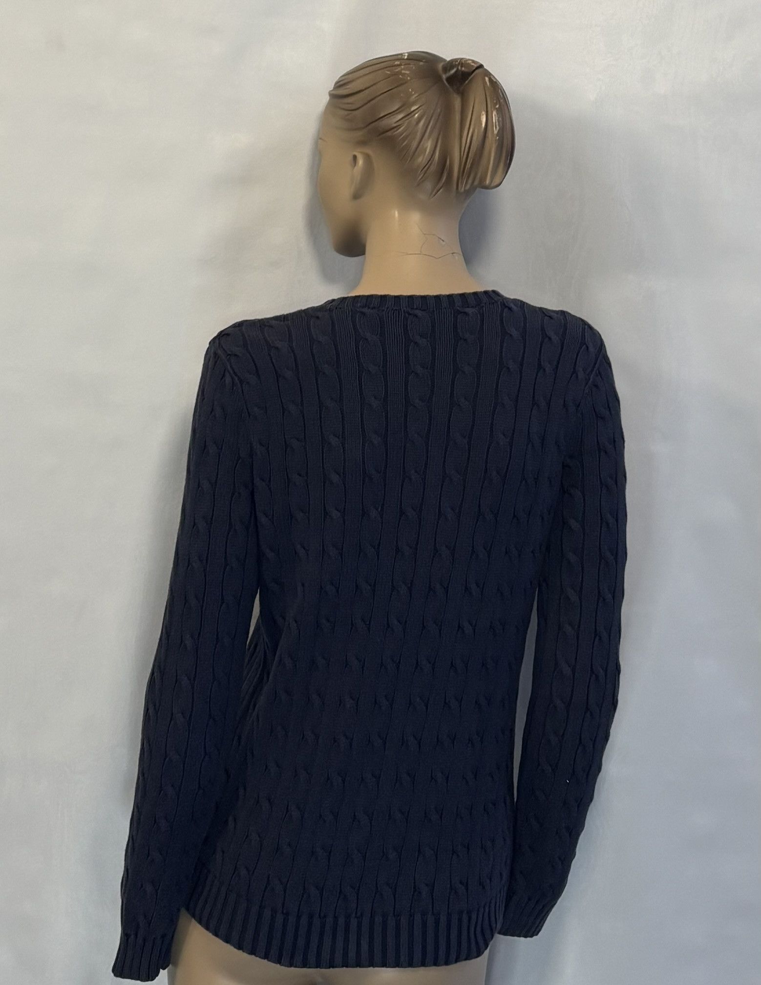 Ralph Lauren Ralph Lauren Cable Sweater Navy Medium Size M / US 6-8 / IT 42-44 - 2 Thumbnail