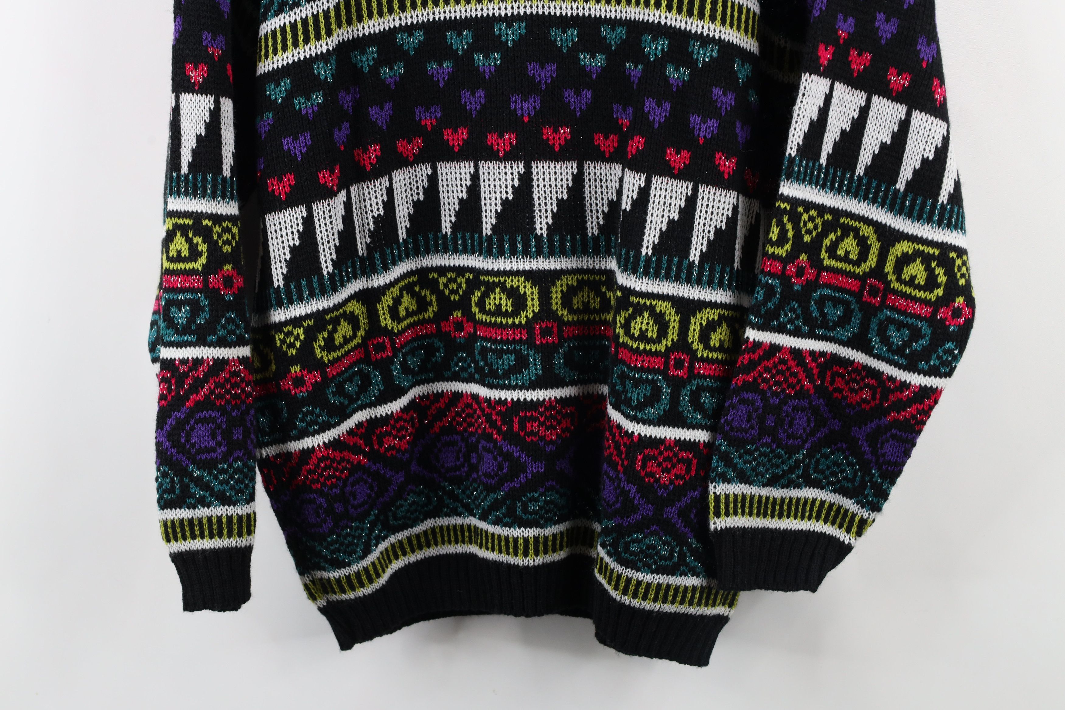 Vintage Vintage 90s Fairy Kei Kawaii Knit Mock Neck Sweater USA Size M / US 6-8 / IT 42-44 - 3 Thumbnail