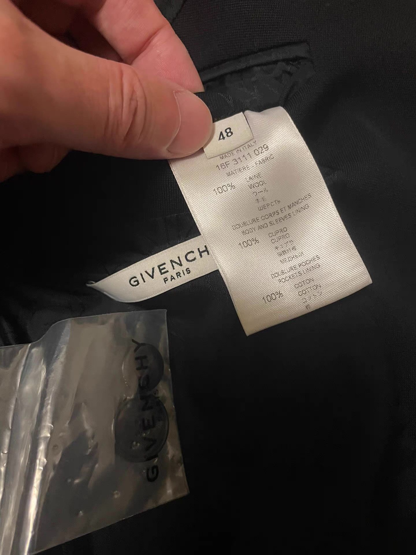 Givenchy Givenchy diamond-encrusted wool blazer jacket, Q4 Size 50R - 6 Thumbnail