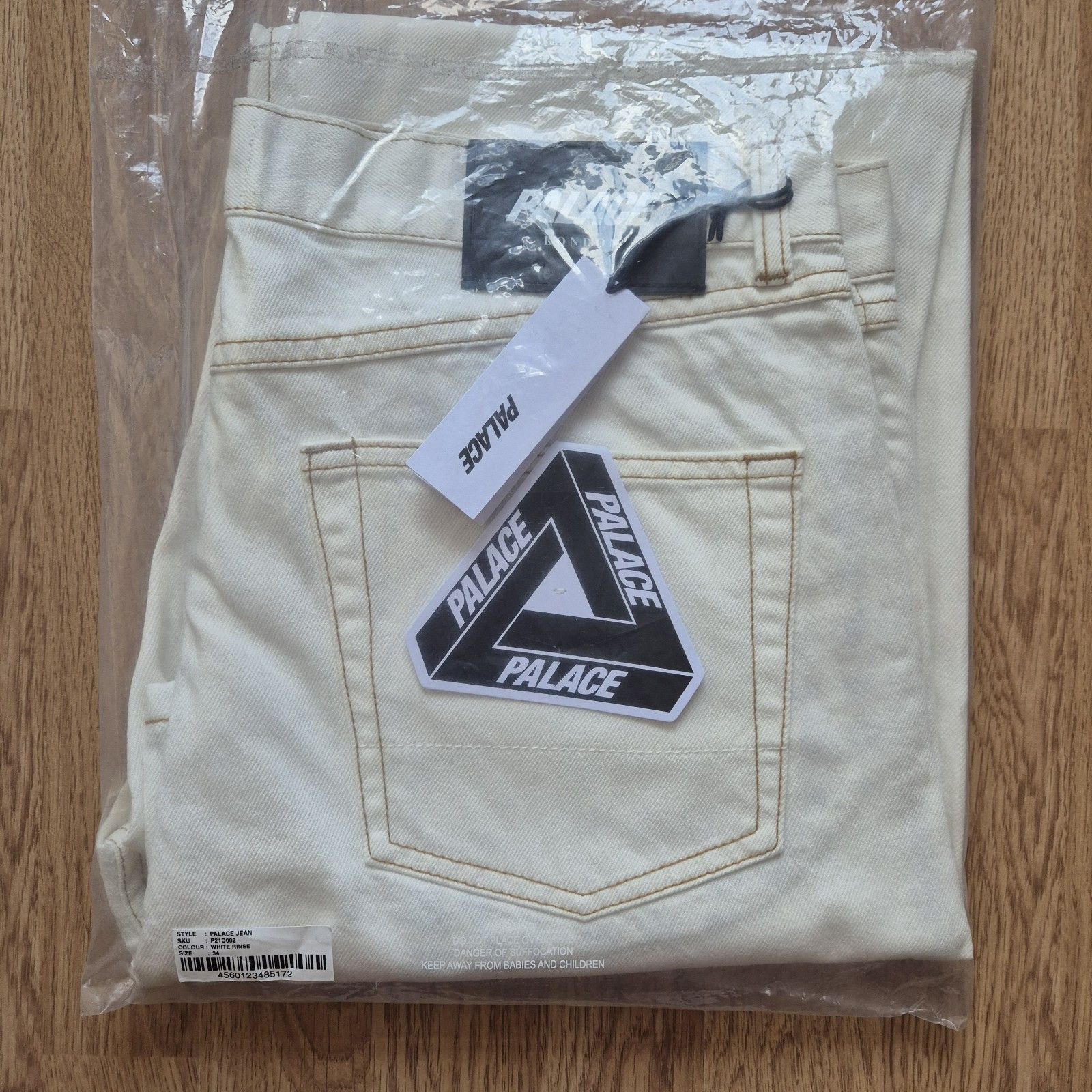 Palace Palace Jean 34 White Rinse Brand New With Tags FW21 Size US 34 / EU 50 - 2 Thumbnail