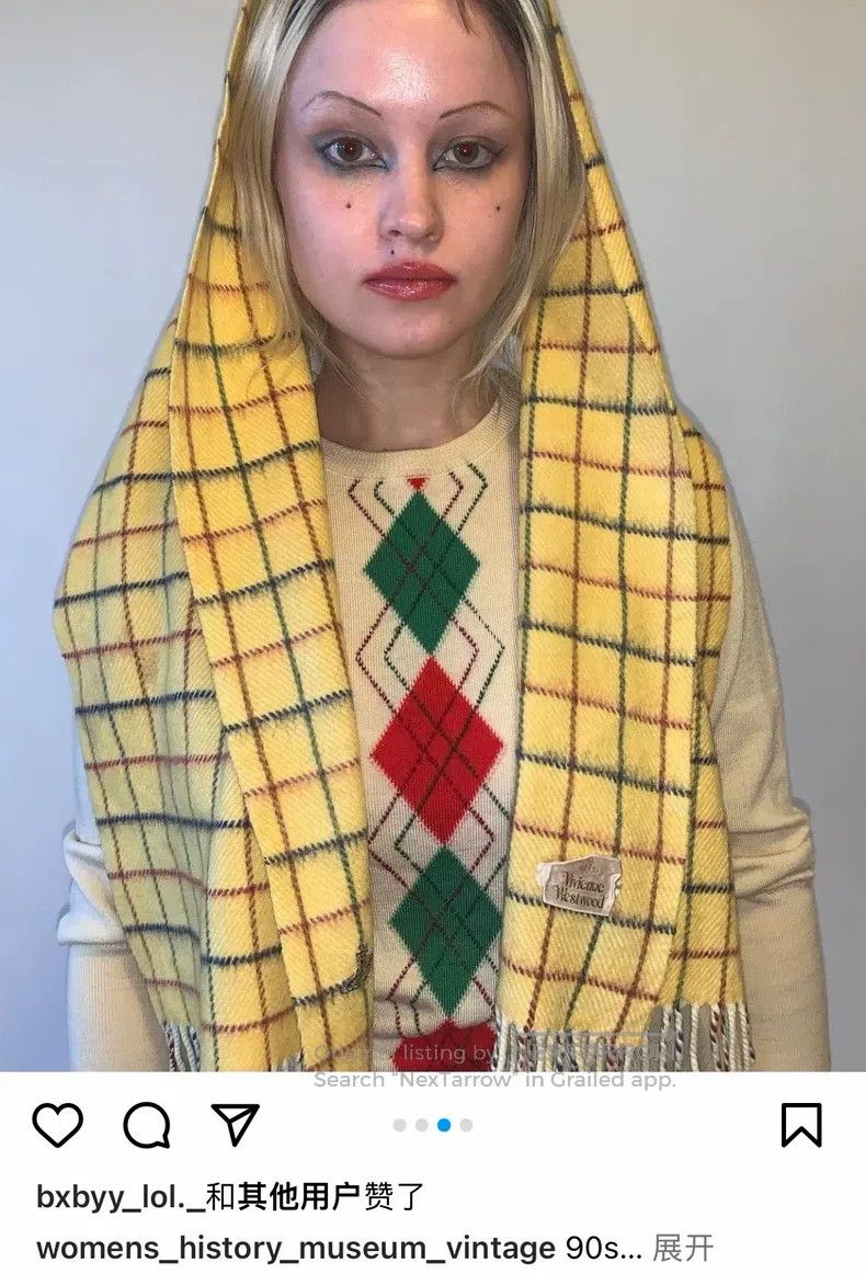 Vivienne Westwood Vivienne Westwood Two-color wool scarf, multicolor Saturn Size ONE SIZE - 7 Thumbnail