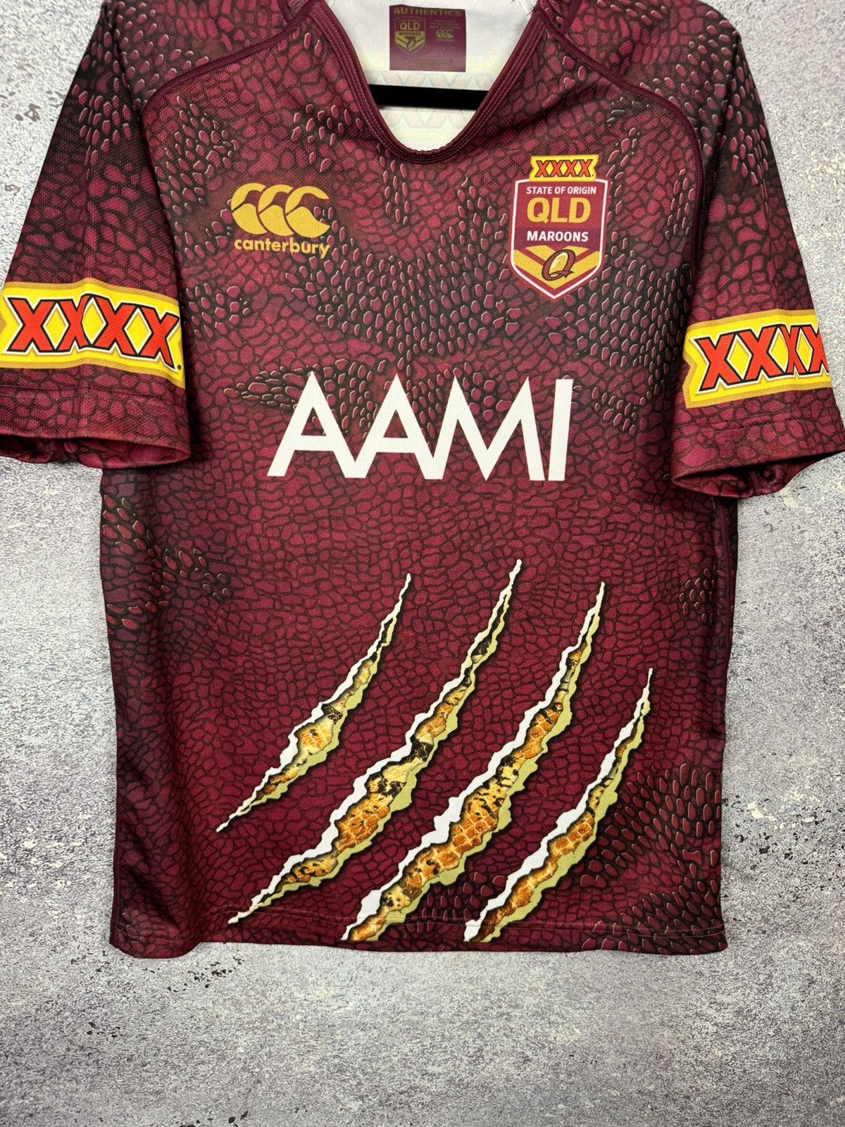 Canterbury of New Zealand QLD Maroons State of Origin 2009 NRL Canterbury Jersey Size US L / EU 52-54 / 3 - 4 Thumbnail