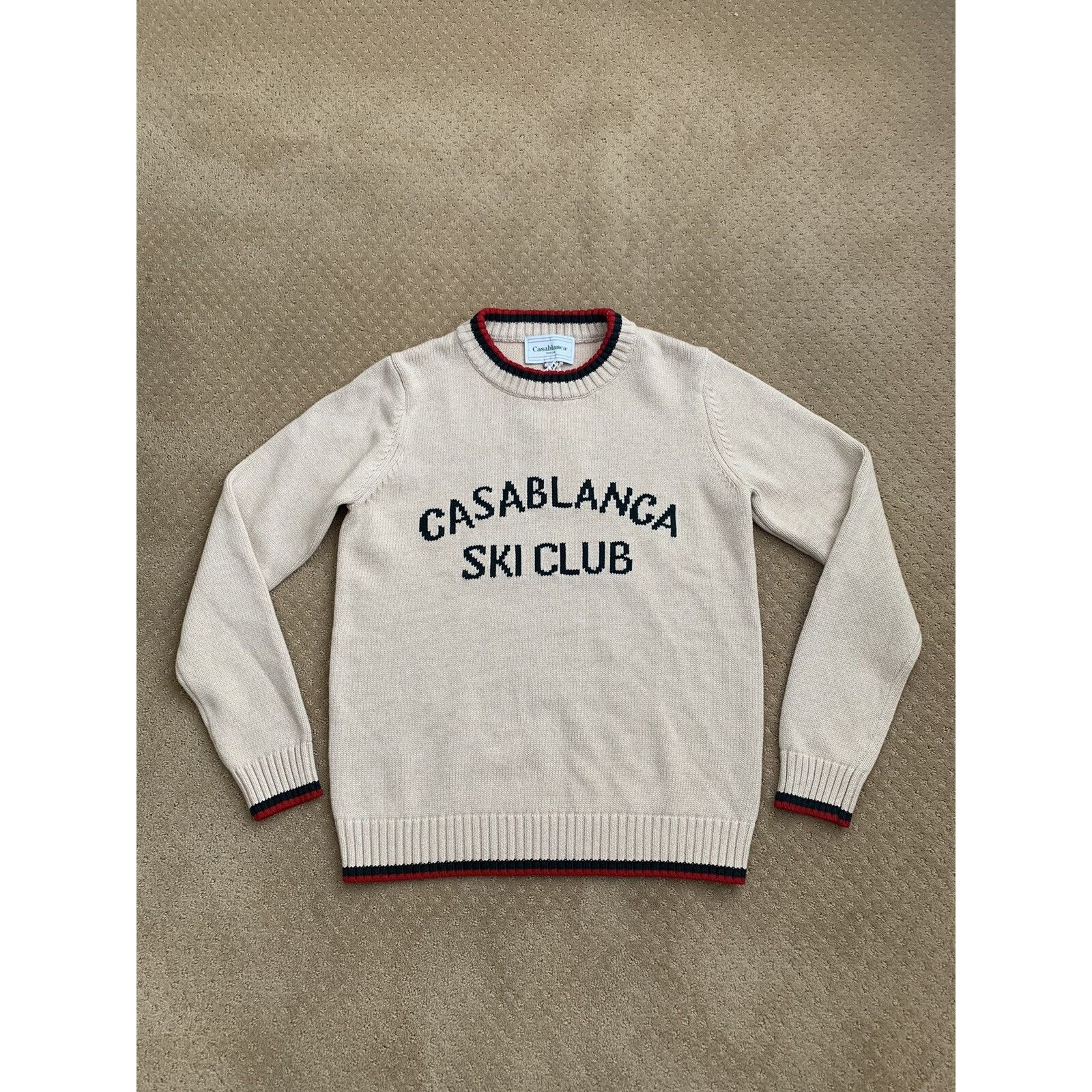 Casablanca Casablanca New Ski Club Sweater Knit Cream Small Size US S / EU 44-46 / 1 - 2 Thumbnail