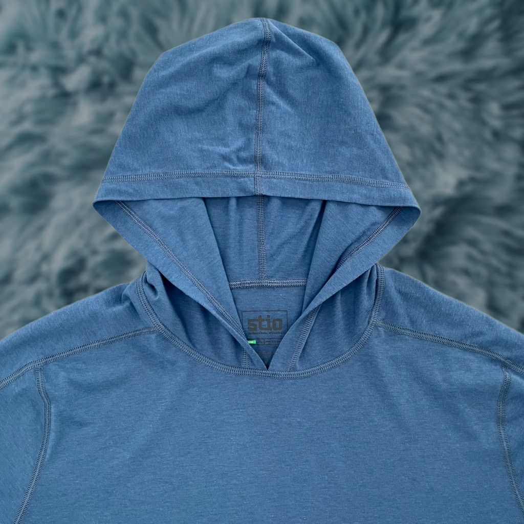 Vintage Stio Hoodie Adult XL Blue Sweatshirt Pullover Lightweight Long Sleeve Mens Size US XL / EU 56 / 4 - 1 Thumbnail
