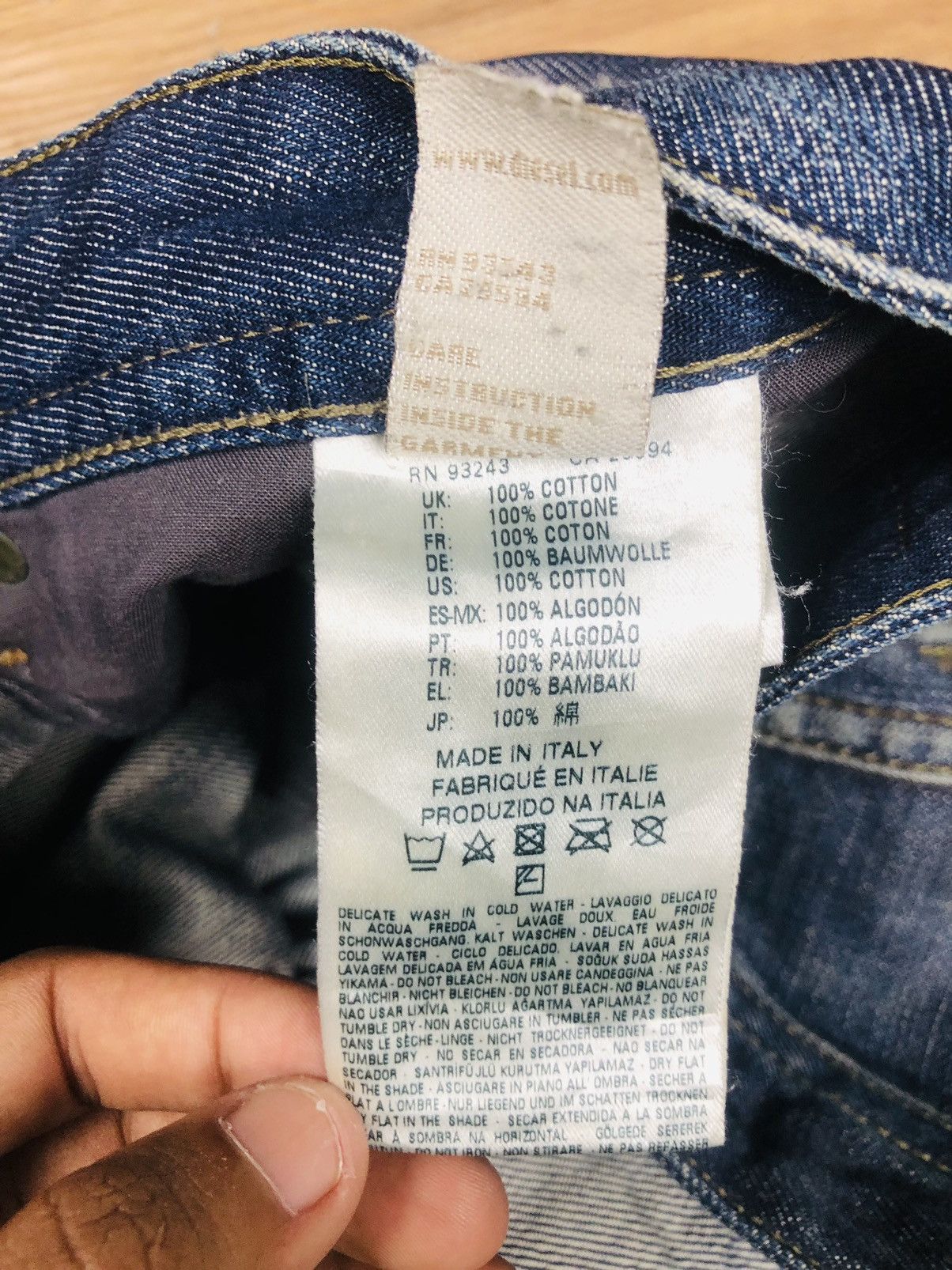 Diesel Diesel Buster 0838E Regular Slim Tapered Jeans (38) Size US 32 / EU 48 - 13 Thumbnail