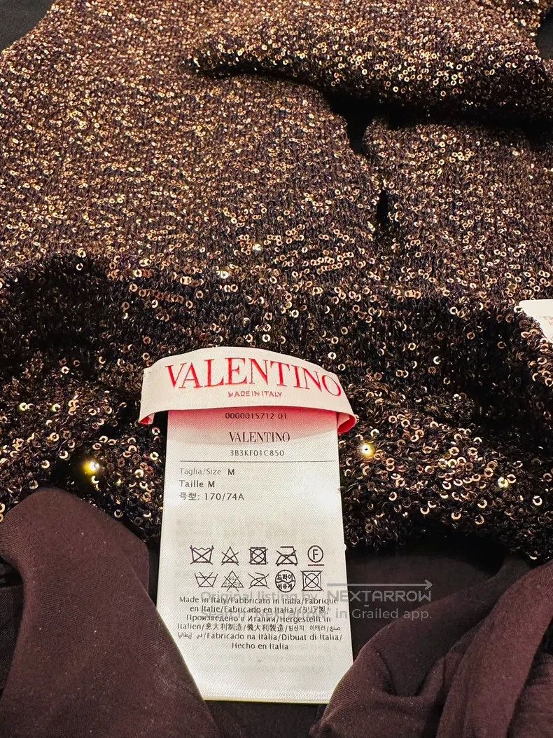 Valentino Valentino Feather sequin pants Size 33" - 6 Thumbnail